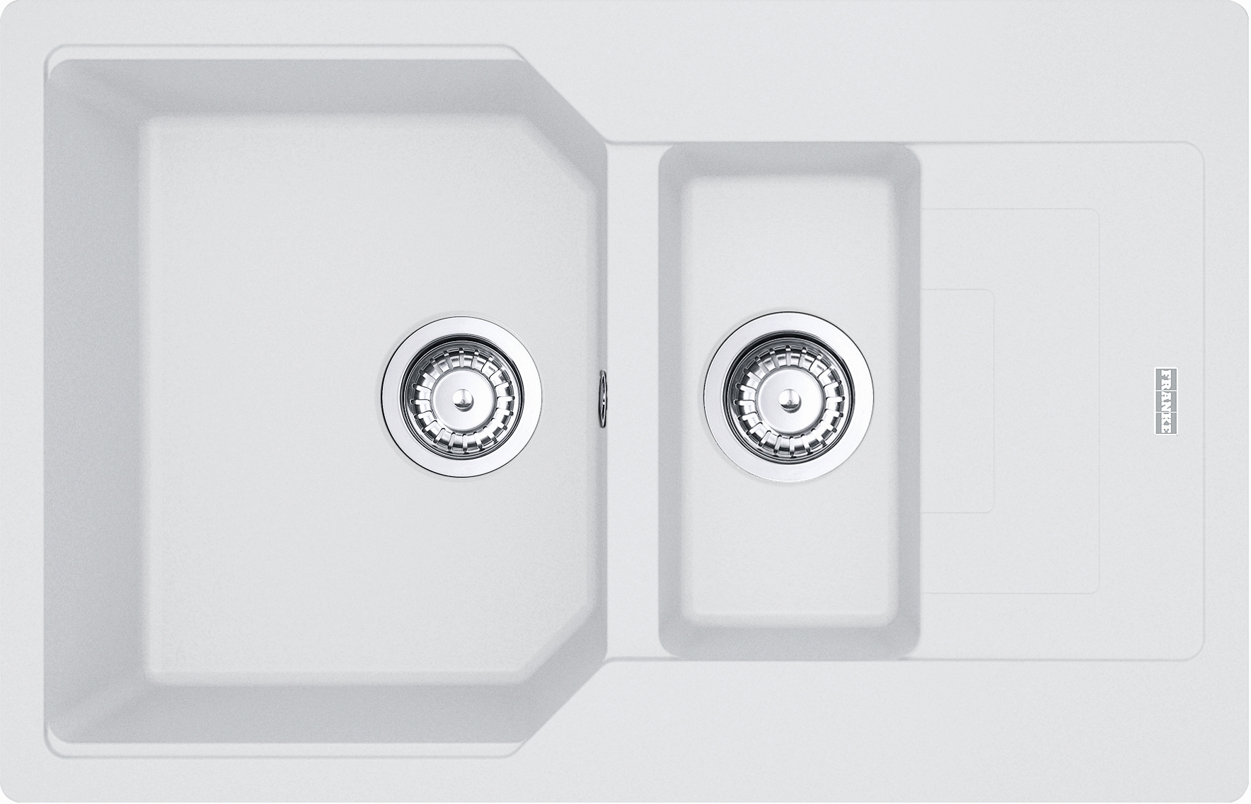Franke Urban granitspüle 78x50 cm weiß 114.0687.297
