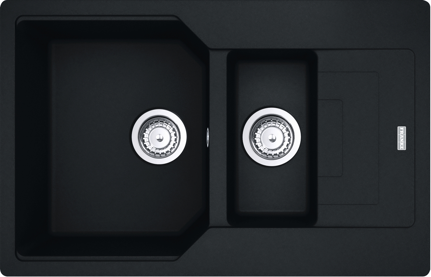 Franke Urban granitspüle 78x50 cm schwarz 114.0687.298