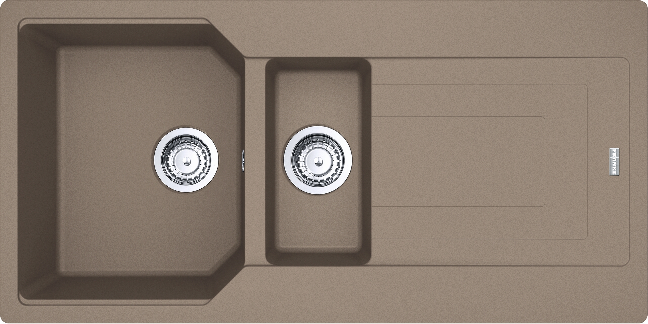 Franke Urban granitspüle 100x50 cm braun 114.0687.301