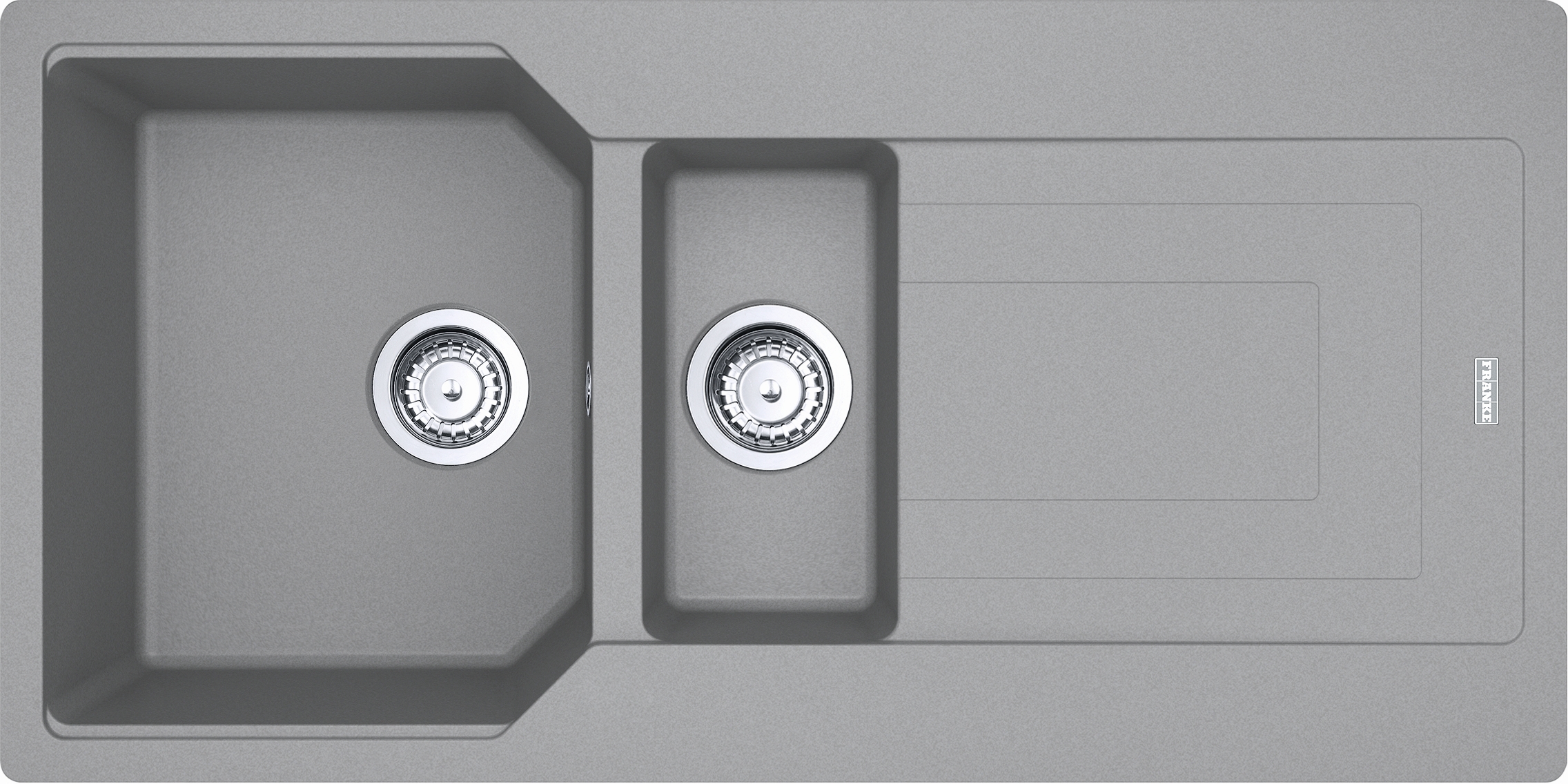 Franke Urban granitspüle 100x50 cm grau/graphit/onyx 114.0687.303