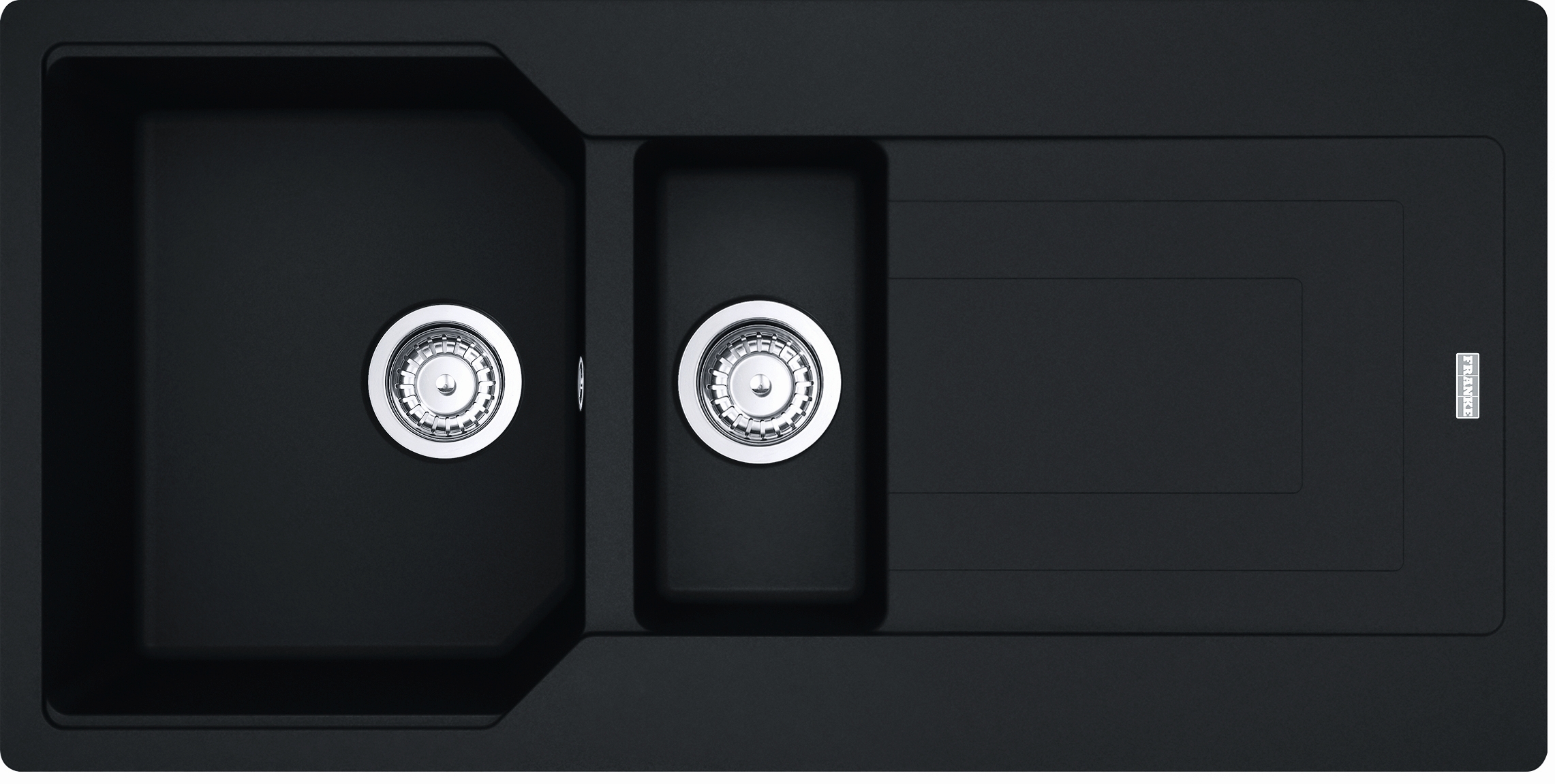 Franke Urban granitspüle 100x50 cm schwarz 114.0687.305