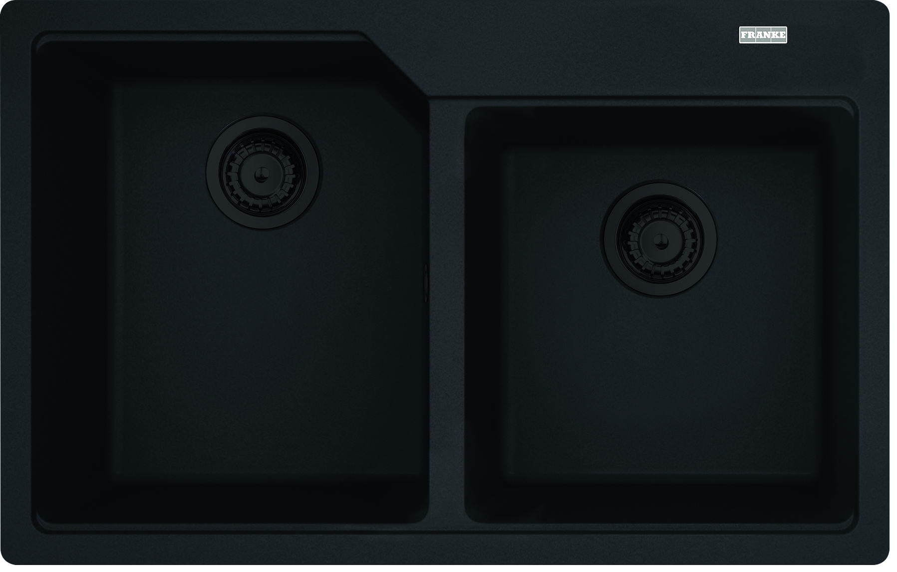 Franke Urban granitspüle 78x50 cm schwarz 114.0697.746