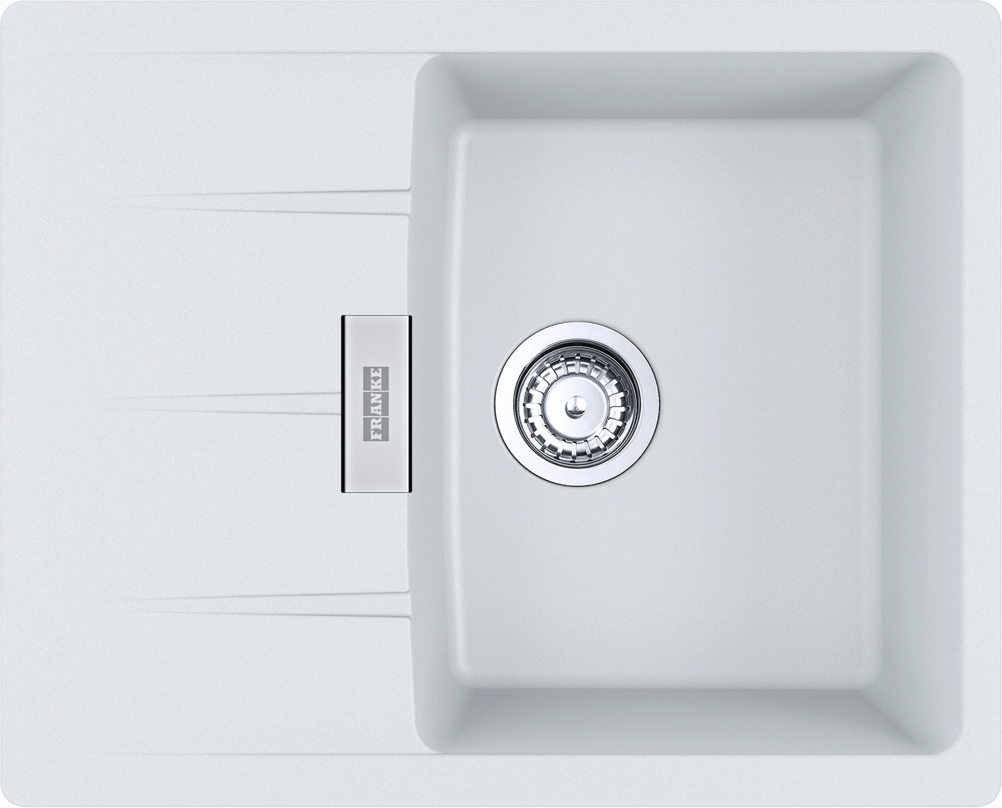Franke Centro Granitspüle 62x50 cm weiß 114.0687.312
