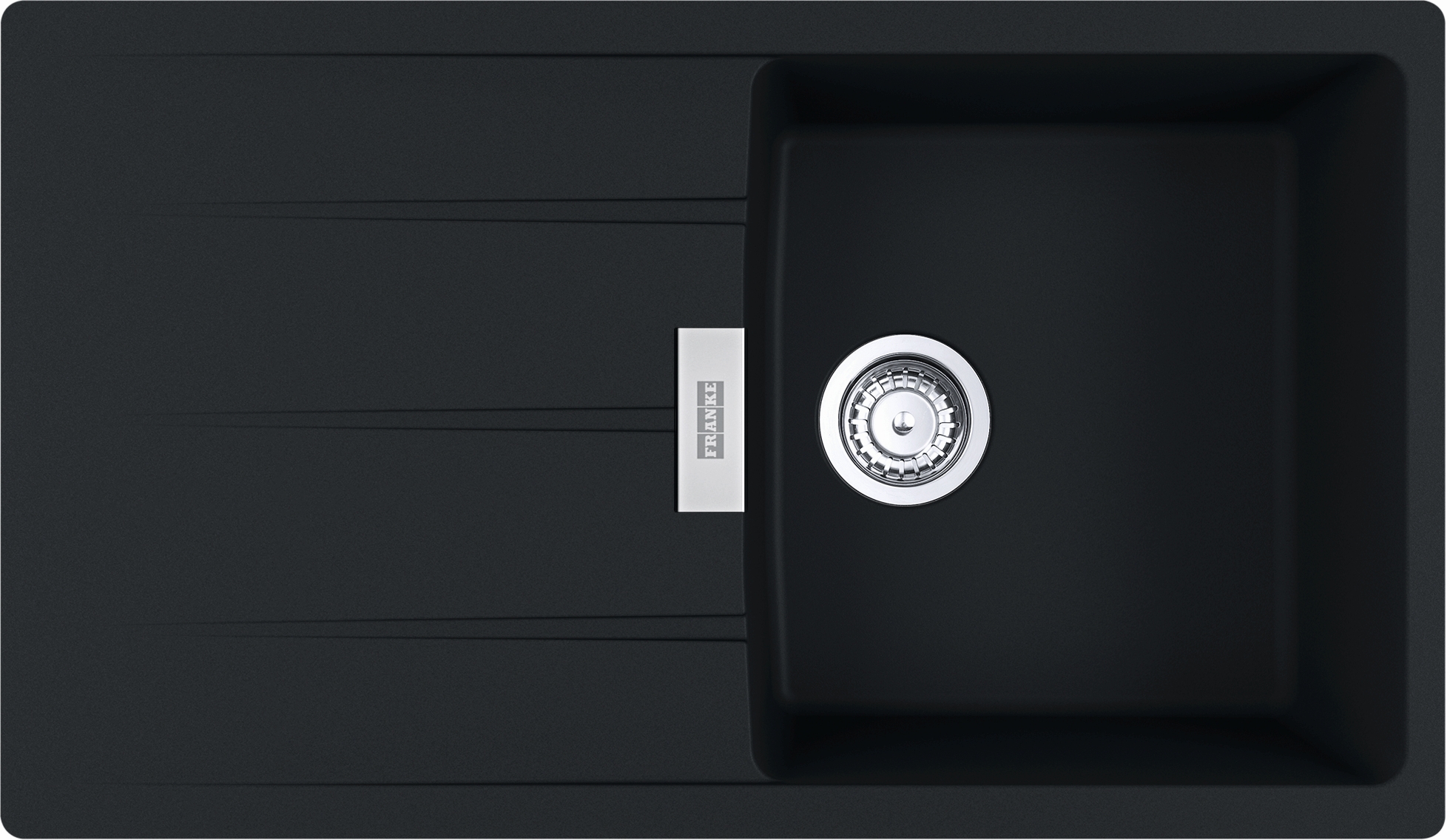 Franke Centro Granitspüle 86x50 cm schwarz 114.0687.328