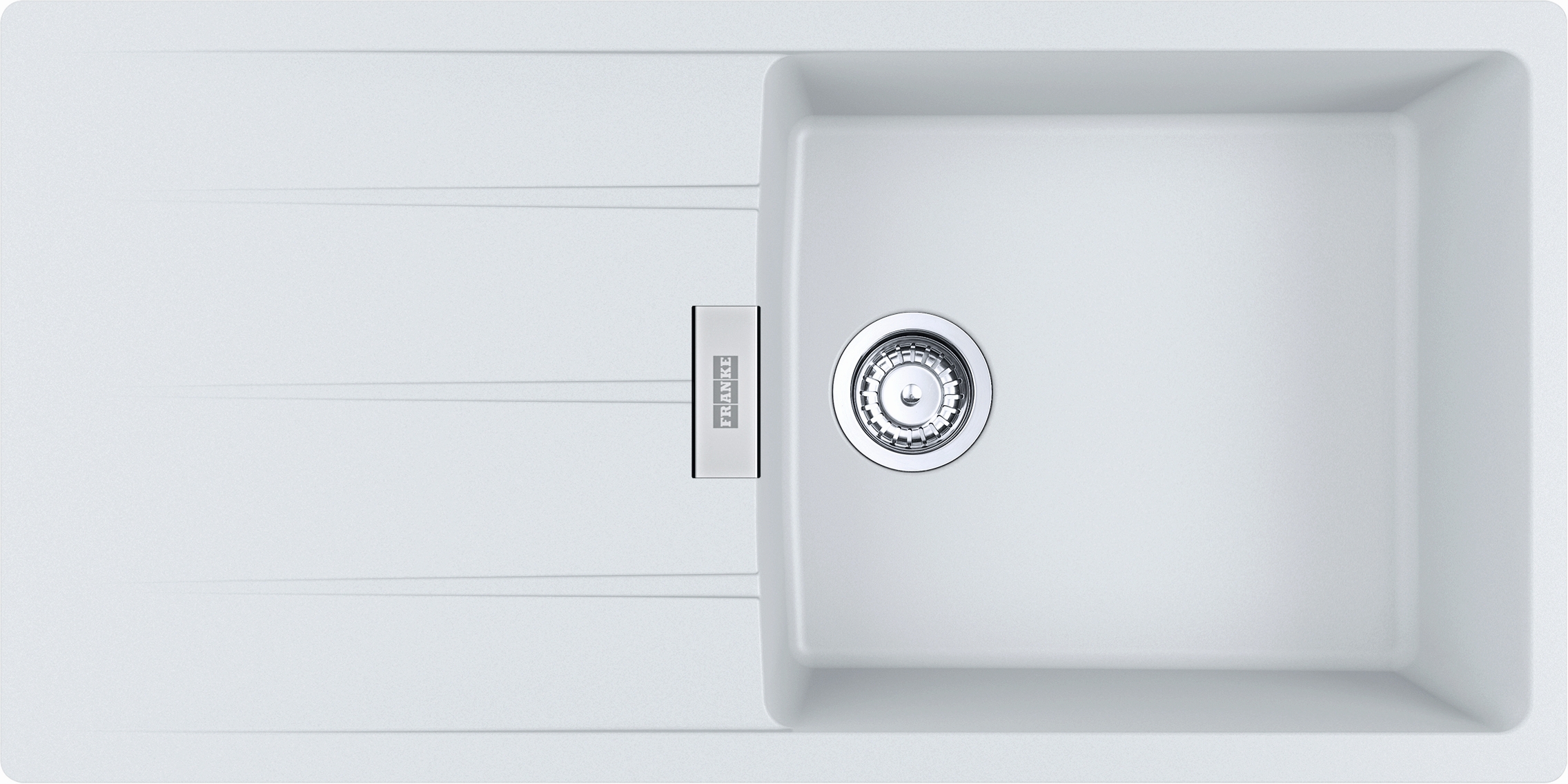 Franke Centro granitspüle 100x50 cm weiß 114.0687.331