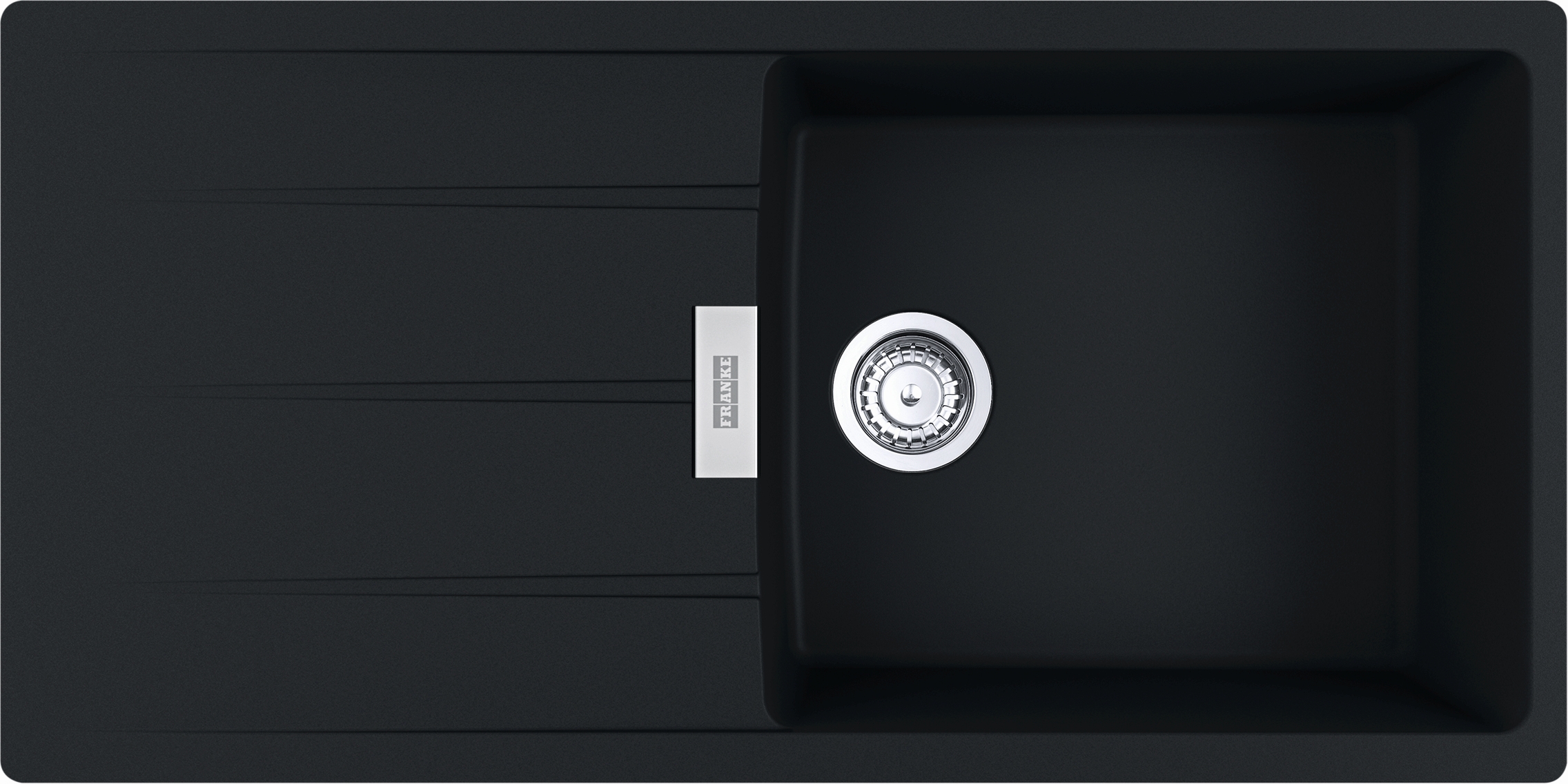 Franke Centro granitspüle 100x50 cm schwarz 114.0687.332