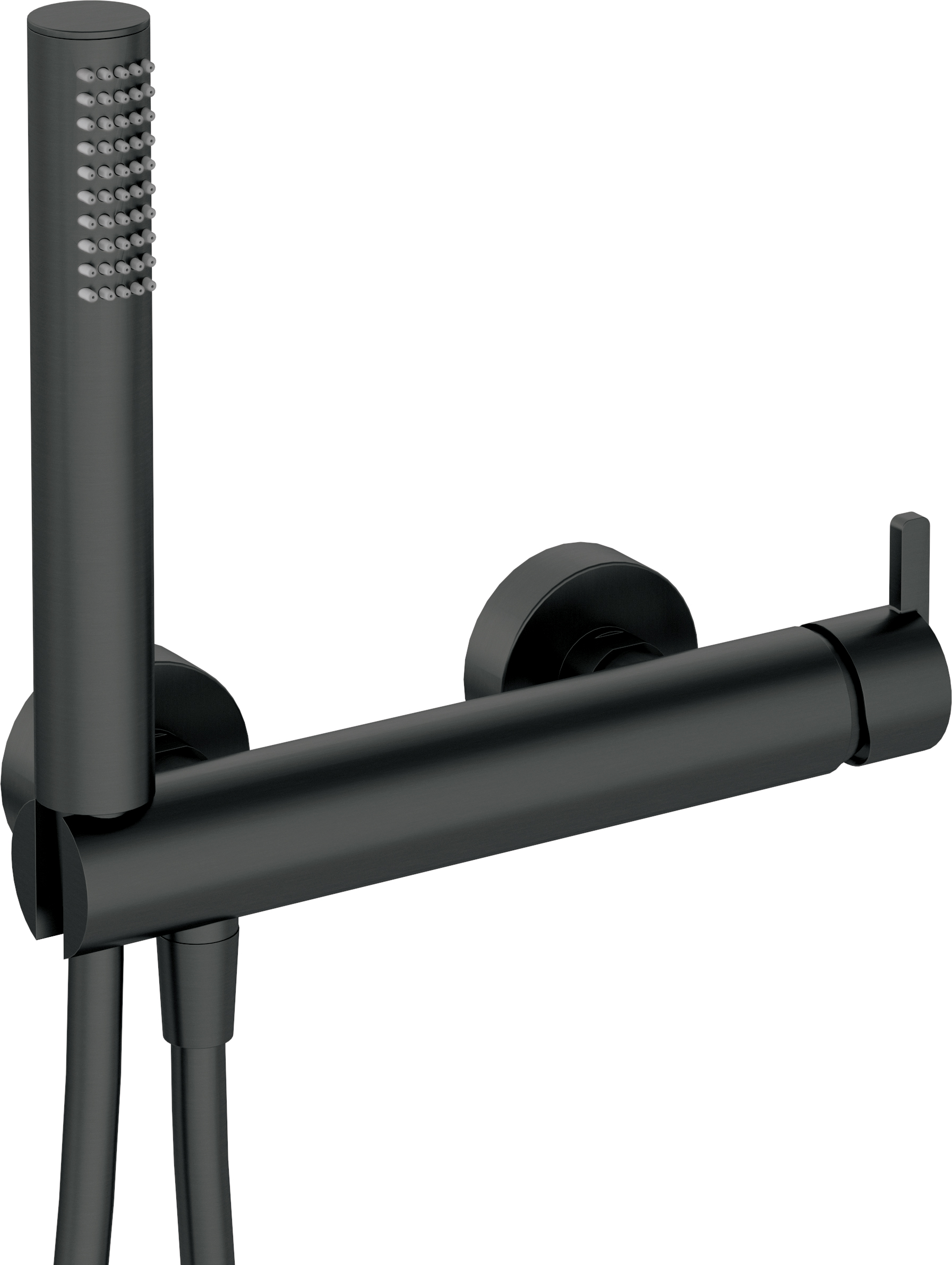 Deante Silia Duschbatterie Wandmontage schwarz BQSN41M