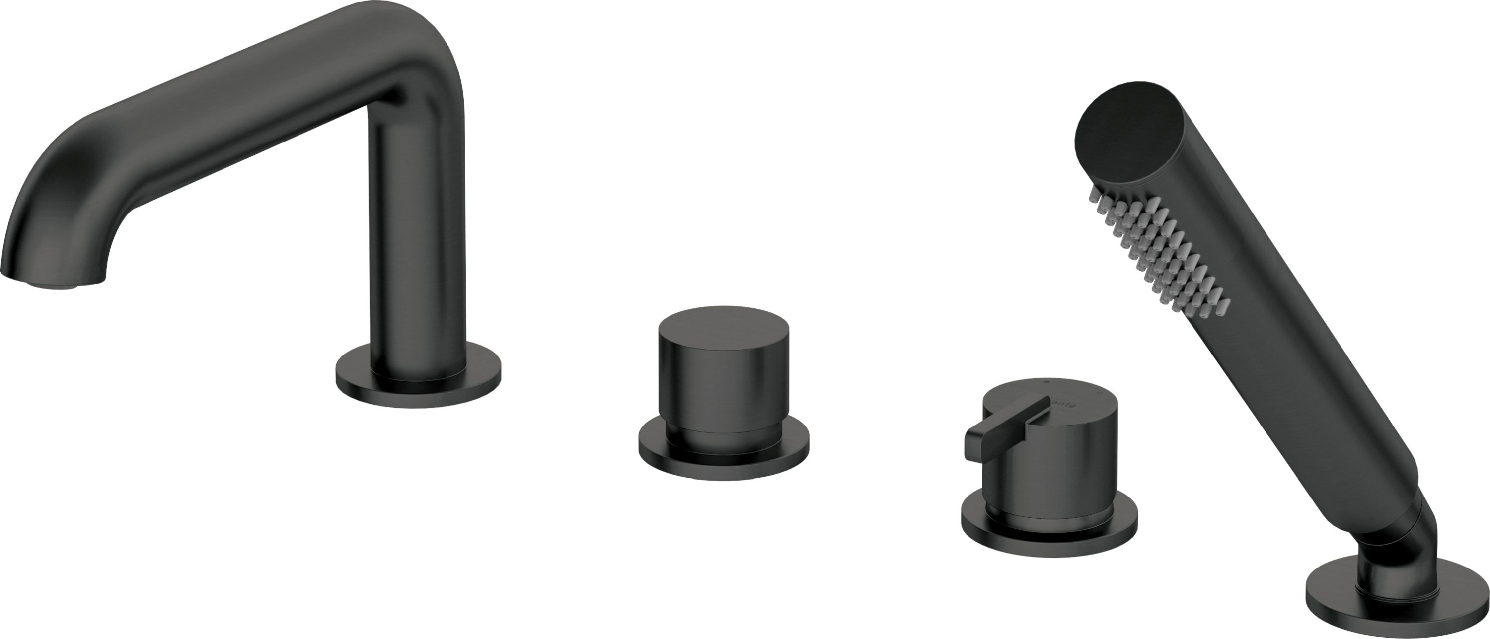 Deante Silia Badewannen- und Duscharmatur awannenmontiert schwarz BQSN14M