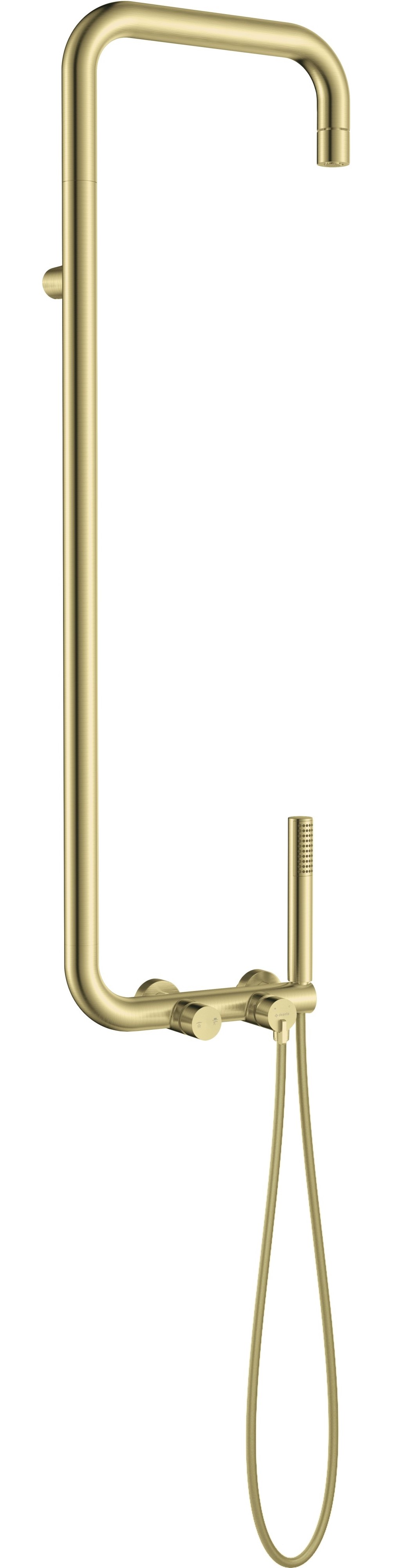 Deante Silia Duschset Wandmontage mit Regenbrause gold NQS_R4XM