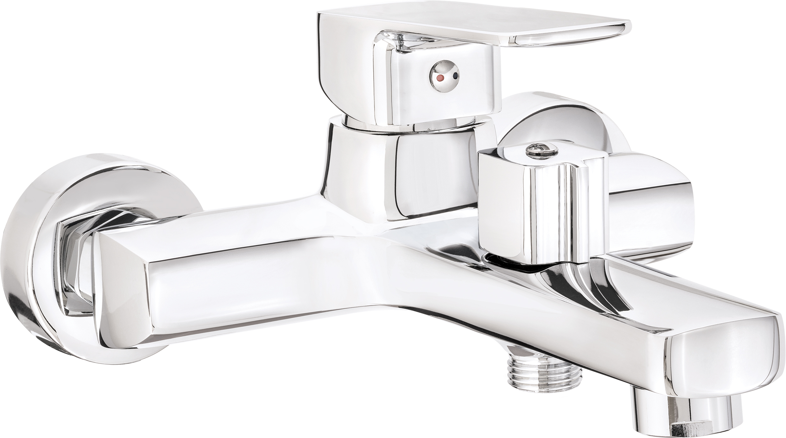 Deante Neo Maro Badewannen- und Duscharmatur Wandmontage chrom BLO_010M