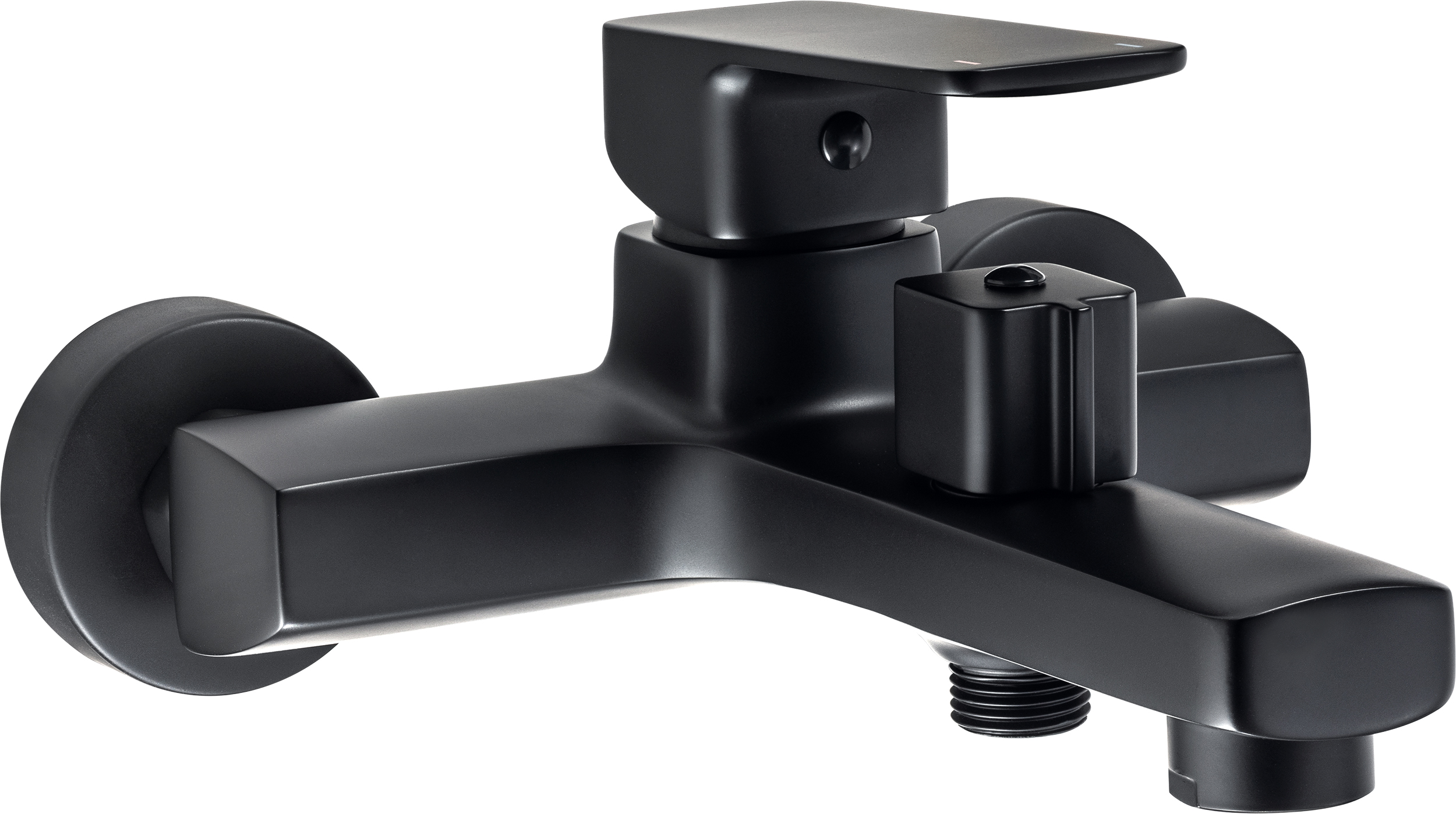 Deante Neo Maro Badewannen- und Duscharmatur Wandmontage schwarz BLO_N10M