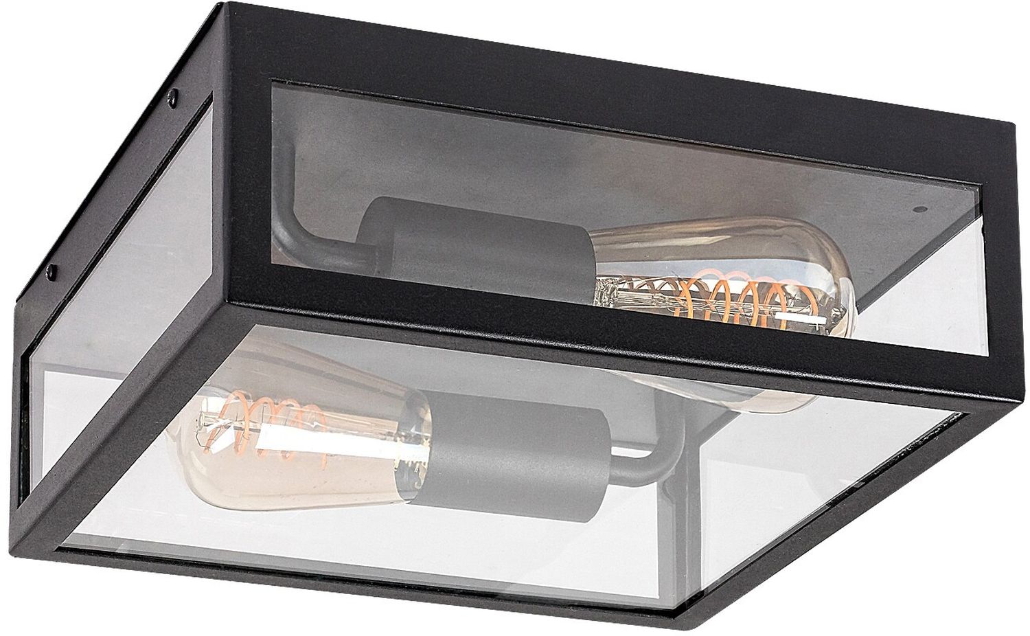 Rabalux Zaton Deckenleuchte für den Außenbereich 2x60 W schwarz 7070