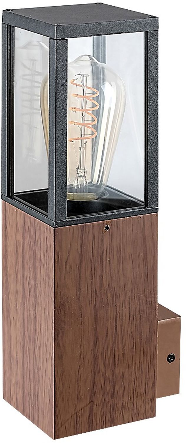 Rabalux Wales Außenwandleuchte 1x60 W transparent-holz 7195