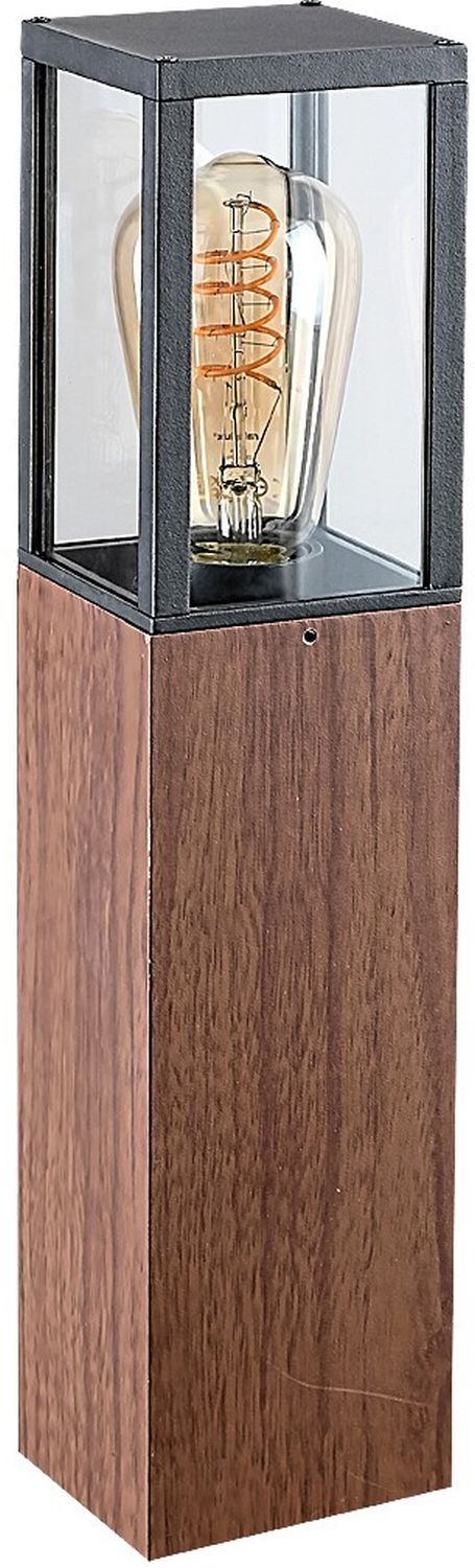 Rabalux Wales Stehleuchte für den Außenbereich 1x60 W transparent-holz 7196