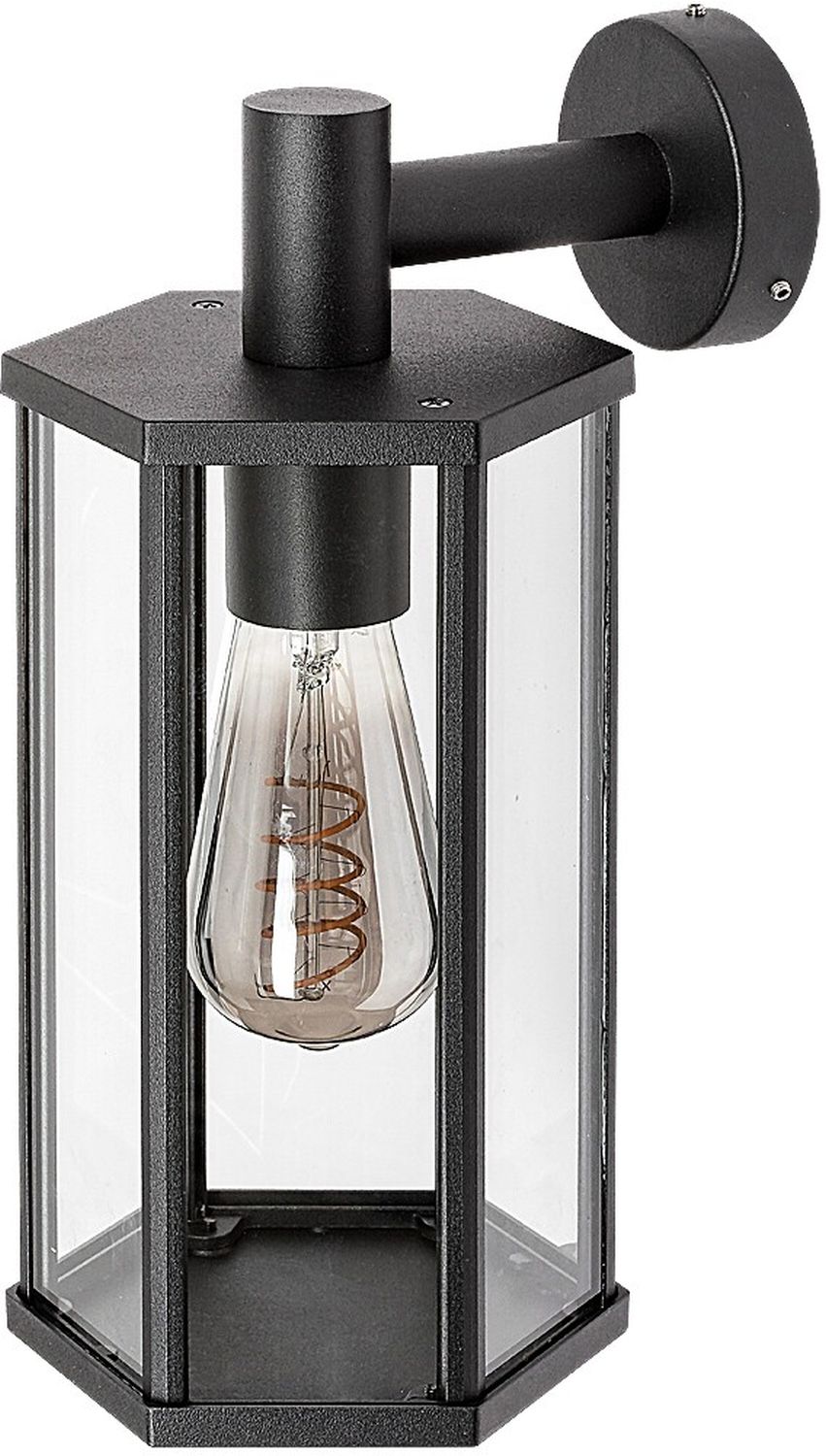 Rabalux Dubrovnik Außenwandleuchte 1x40 W schwarz-transparent 7238