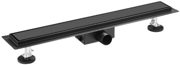 Balneo Duplex Next Linienablauf 60 cm schwarz BLK60N