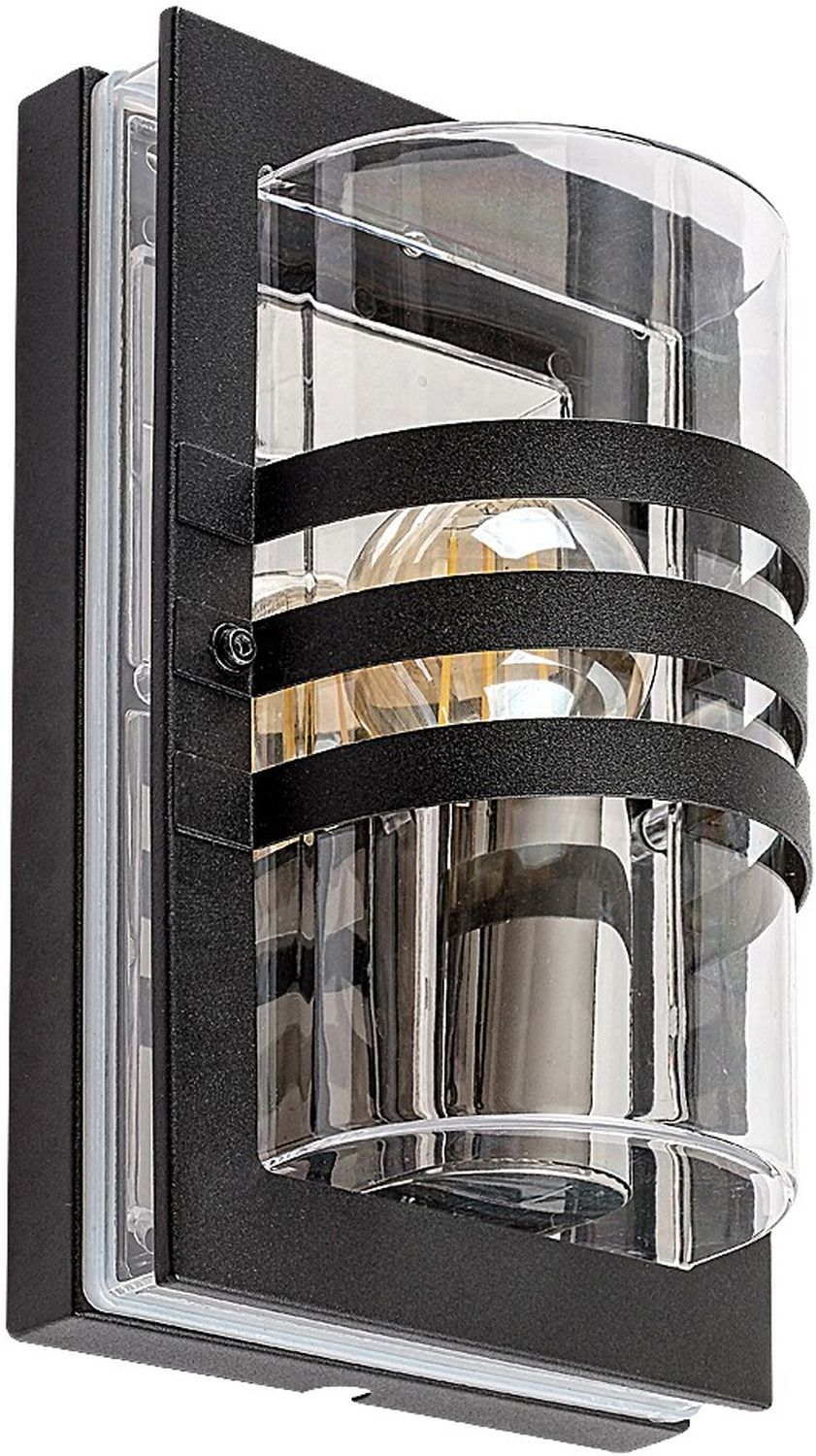Rabalux Orlova Außenwandleuchte 1x40 W schwarz-transparent 7244