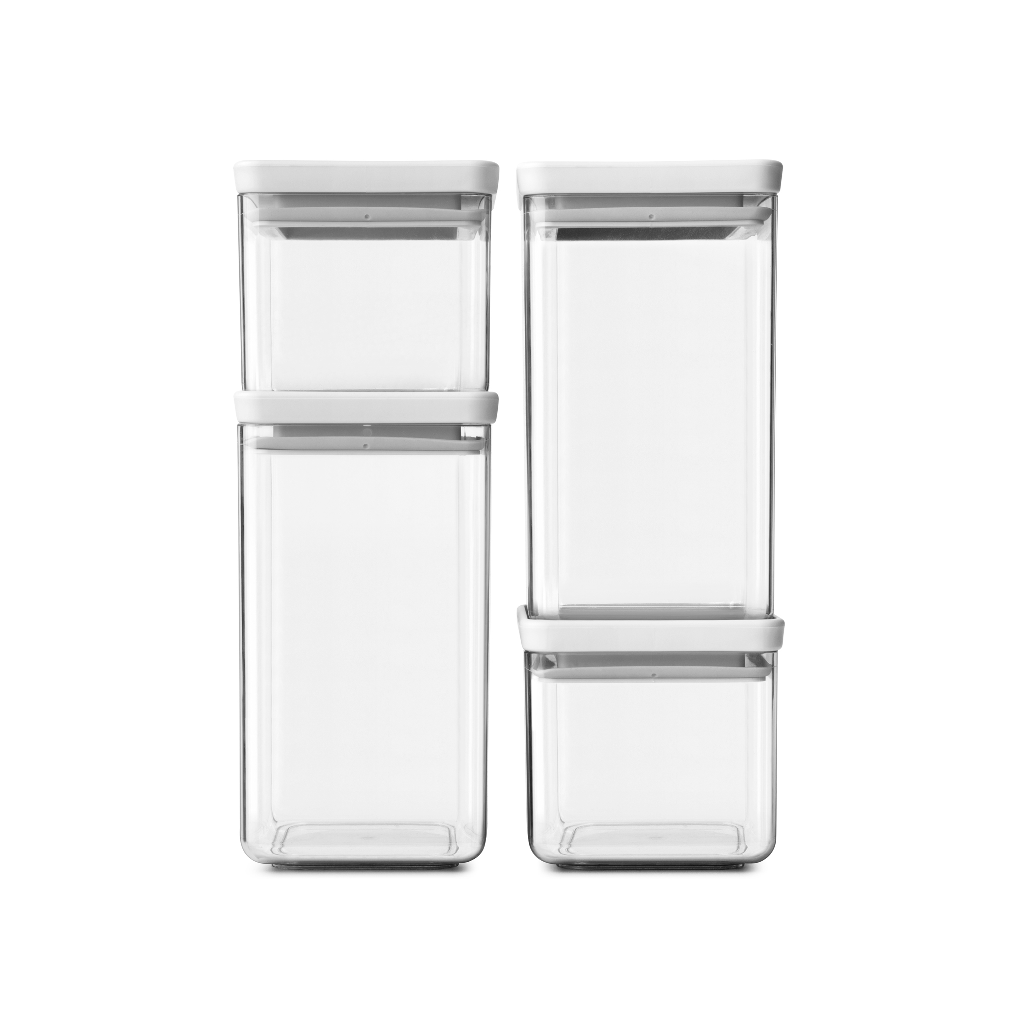 Brabantia Tasty+ Satz Aufbewahrungsbehälter 22.3x11.2x29.6 cm transparent-weiß 122569