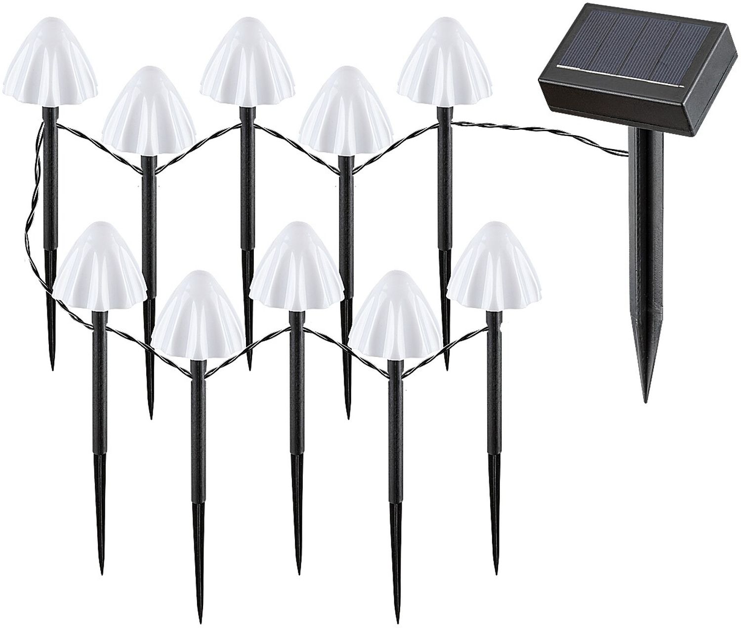 Rabalux Skadar Bodenlampe x2 W weiß-schwarz 77007