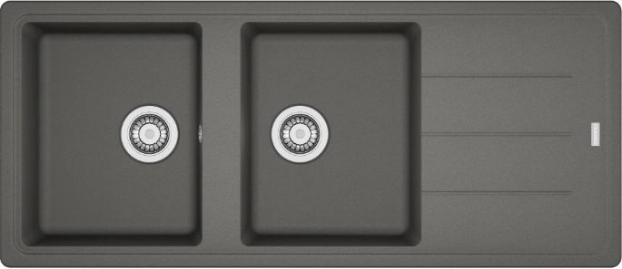 Franke Basis granitspüle 116x50 cm grau/graphit/onyx 114.0676.262