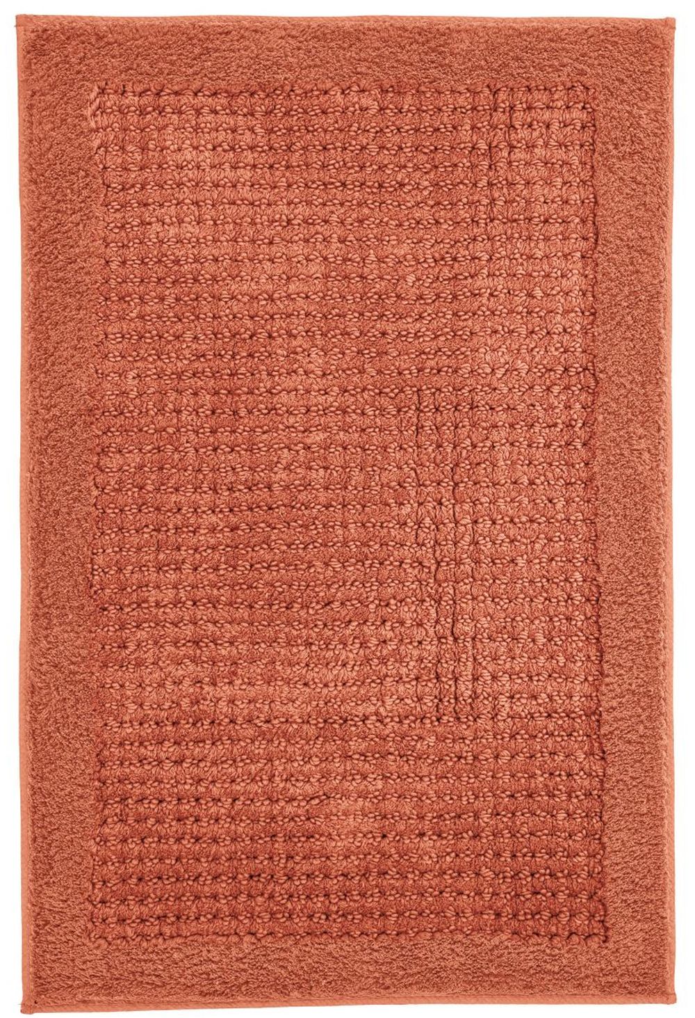 Kleine Wolke Net Badezimmerteppich 120x70 cm rechteckig orange 9171304225