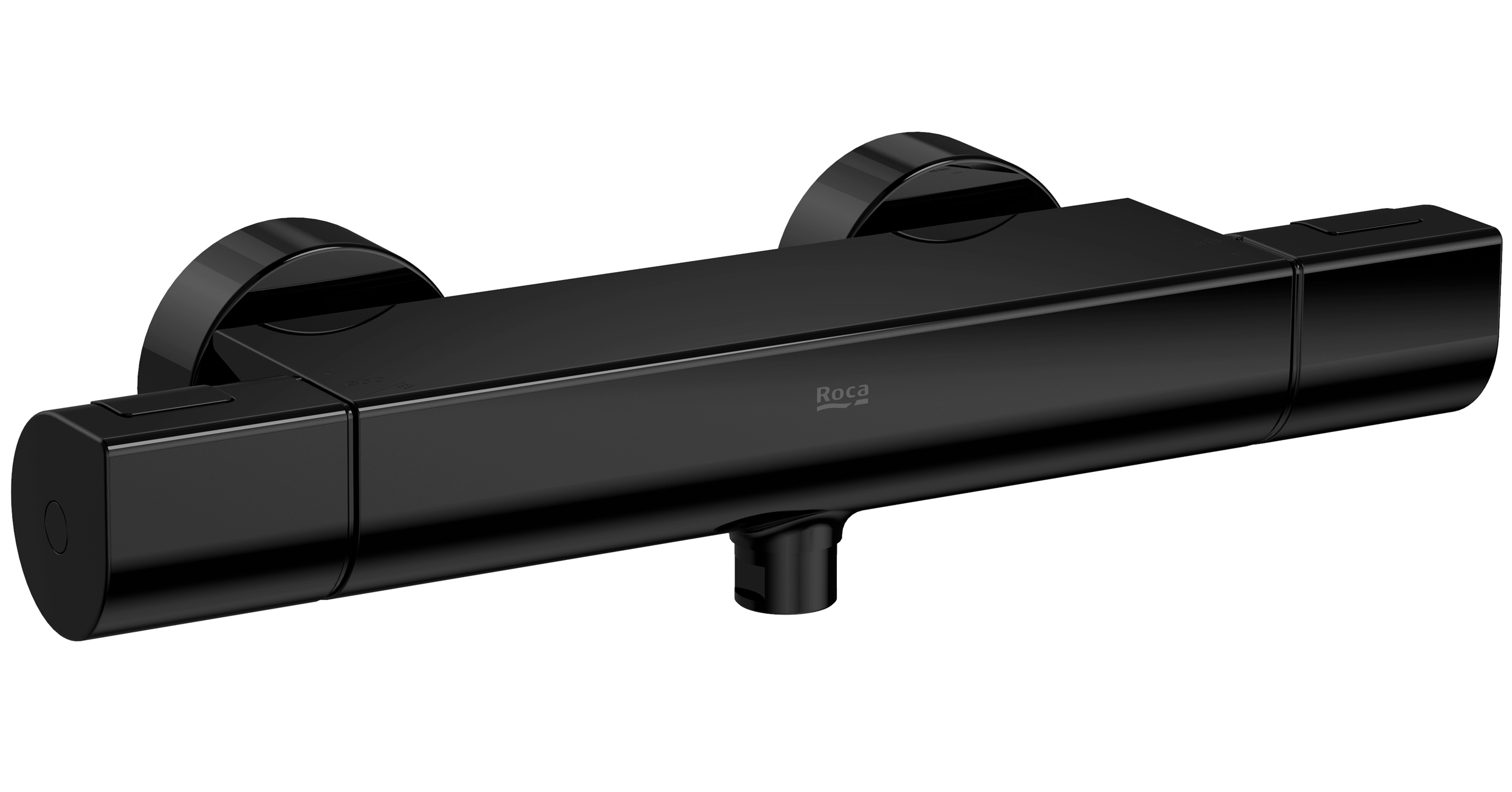 Roca T-1000 Duschbatterie Wandmontage mit Thermostat schwarz A5A142ECN0