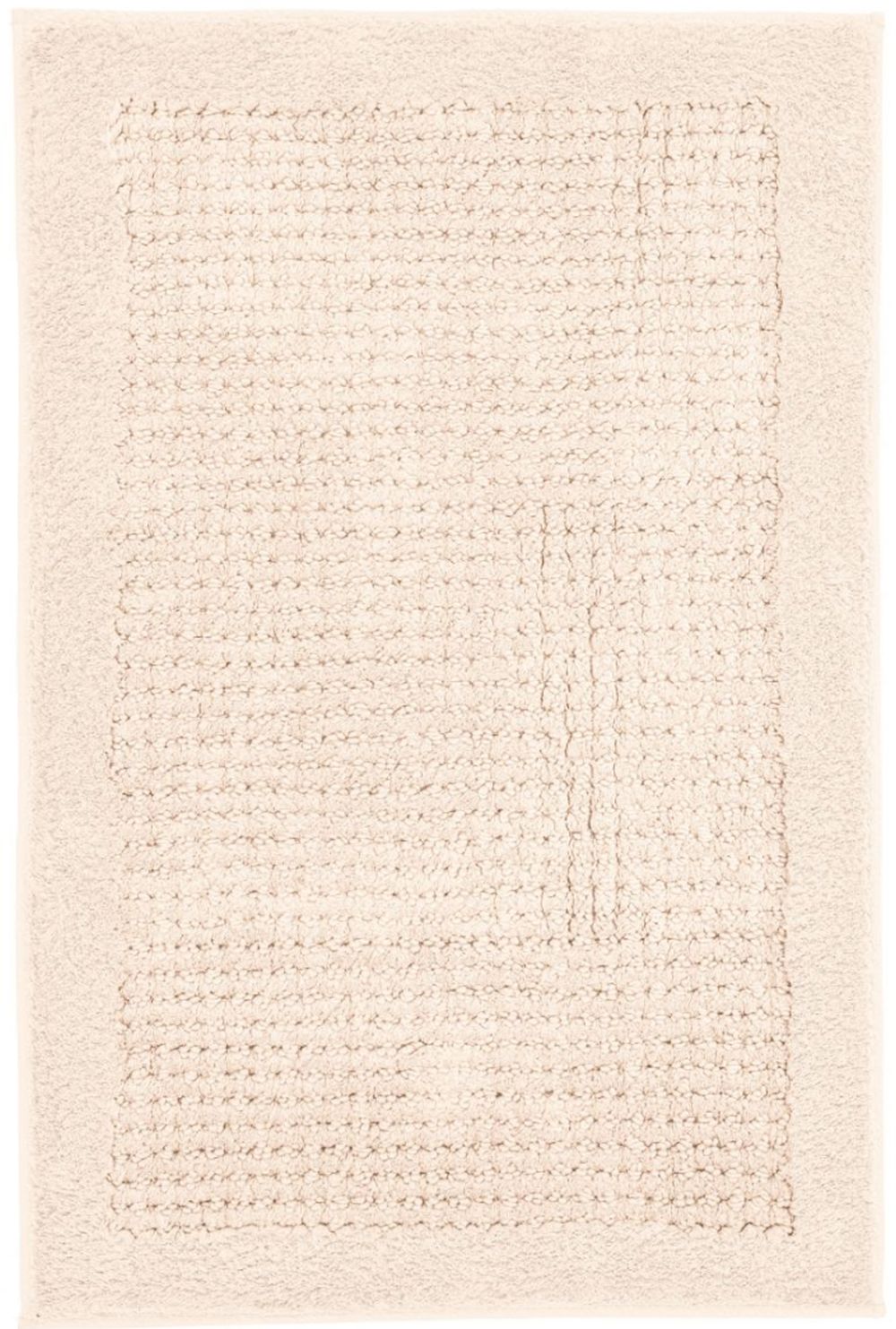 Kleine Wolke Net Badezimmerteppich 140x80 cm rechteckig beige 9171202657