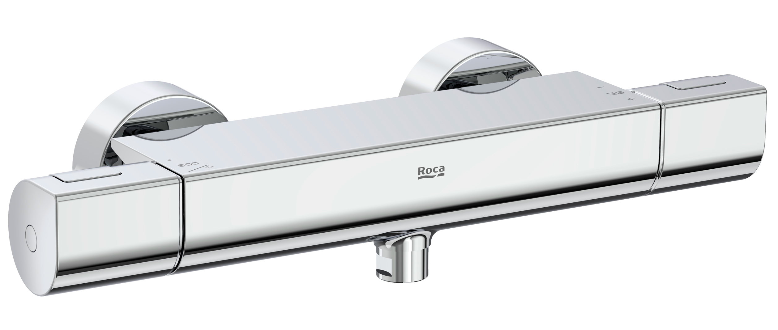 Roca T-1000 Duschbatterie Wandmontage mit Thermostat chrom A5A142EC00