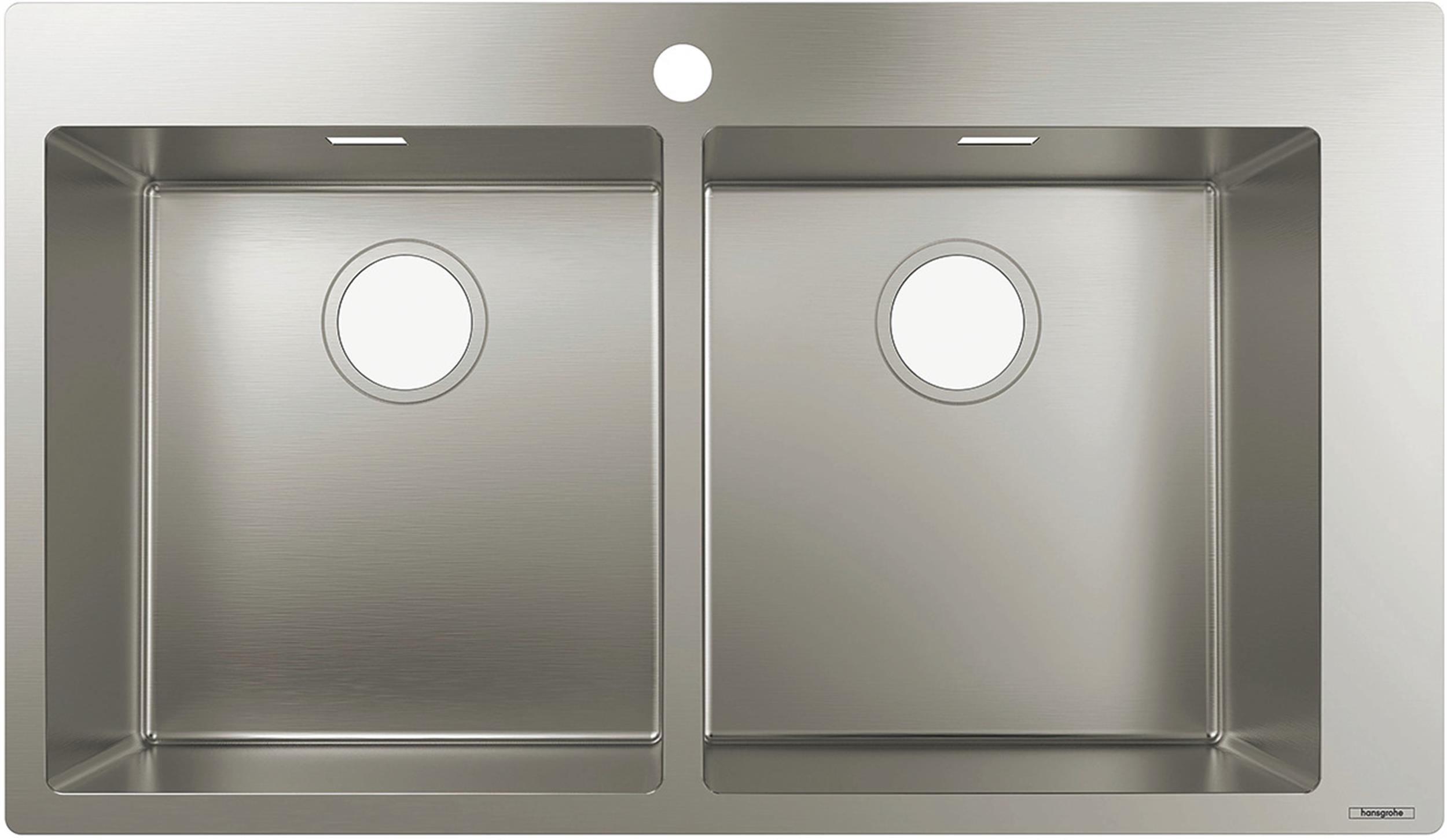 Hansgrohe S 71 stahlspüle 86.5x50 cm 43303800