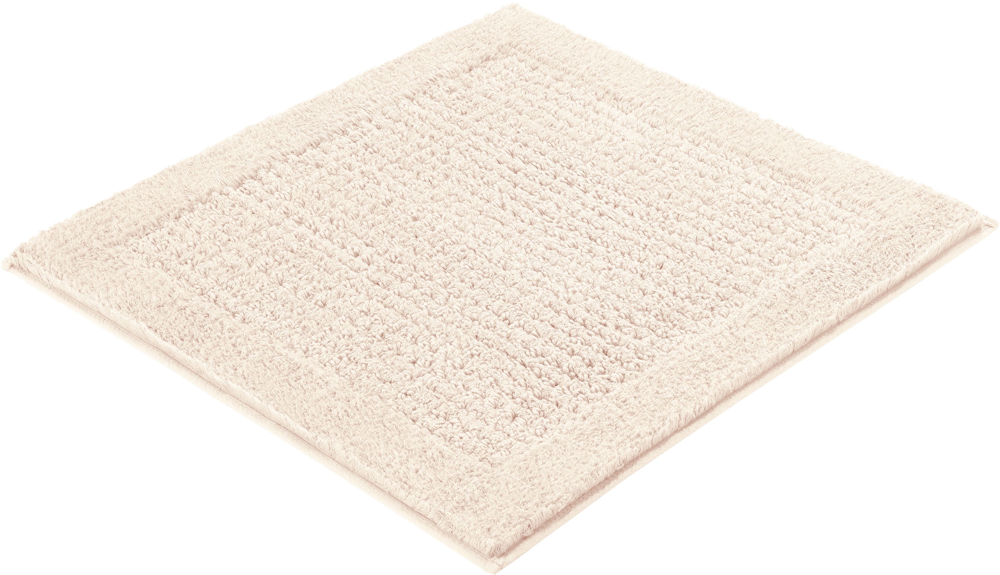 Kleine Wolke Net Badezimmerteppich 60x60 cm quadratisch beige 9171202135