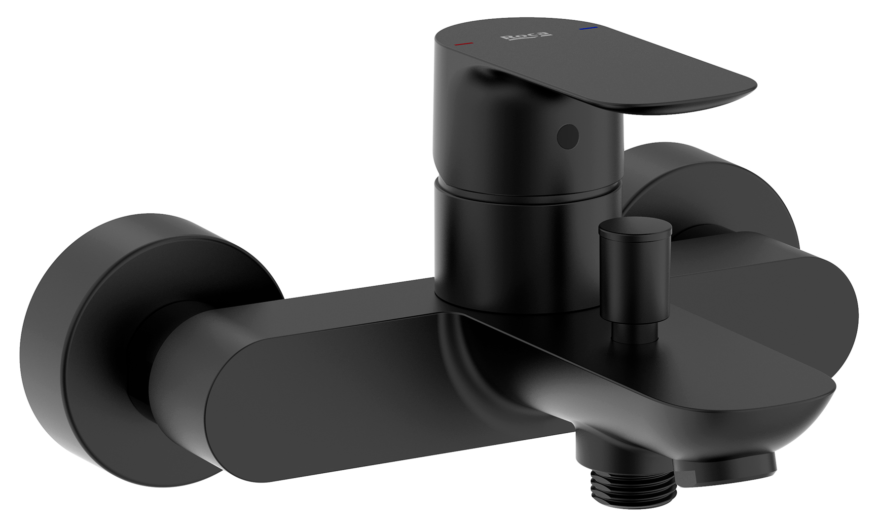 Roca Cala Badewannen- und Duscharmatur Wandmontage schwarz A5A026ENB0