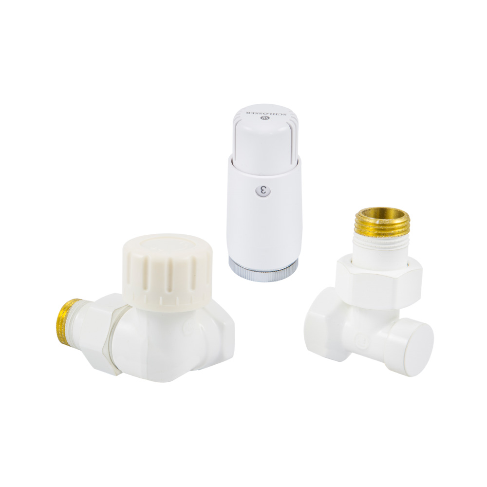 Schlosser Standard Thermostatset weiß 602200067