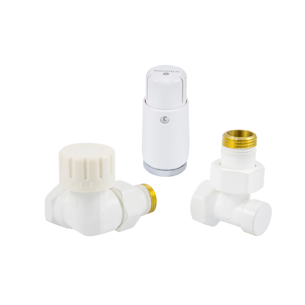 Schlosser Standard Thermostatset weiß 602200066