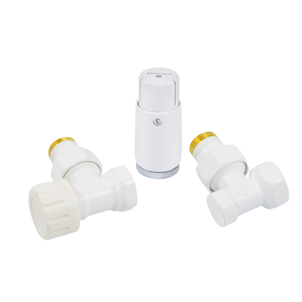 Schlosser Standard Thermostatset weiß 602200056