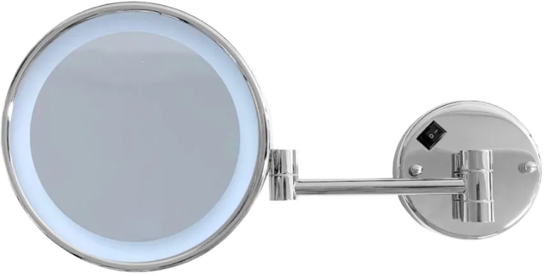 Stella Kosmetikspiegel 22.5x20 cm rund mit Beleuchtung chrom 22.00730