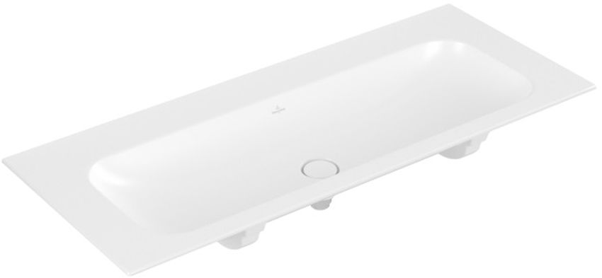 Villeroy & Boch Finion Waschbecken 120x50 cm rechteckig Möbel weiß 4164C3RW