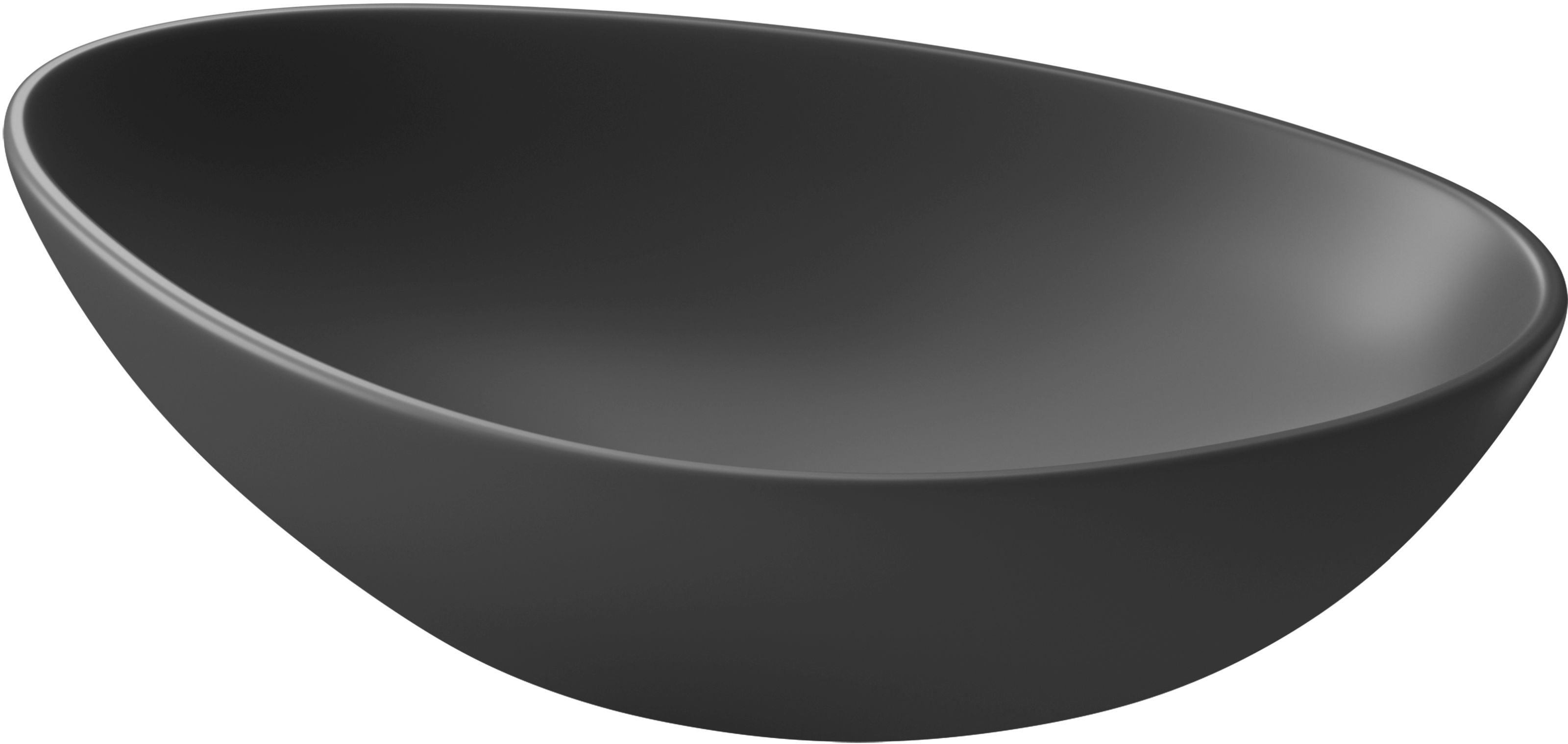 Cersanit Moduo Waschbecken 56.5x36.5 cm Aufsatzwaschbecken anthrazit K116-106