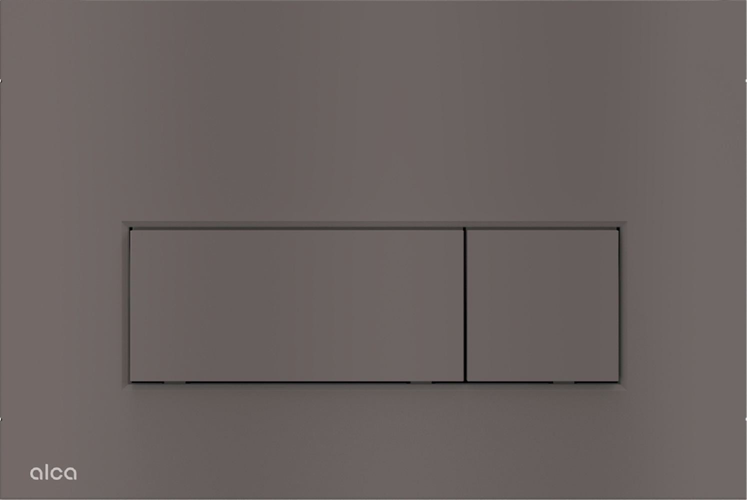 Alca Thin Betätigungsplatte für Toilette schwarz-stahl M57-GM-M