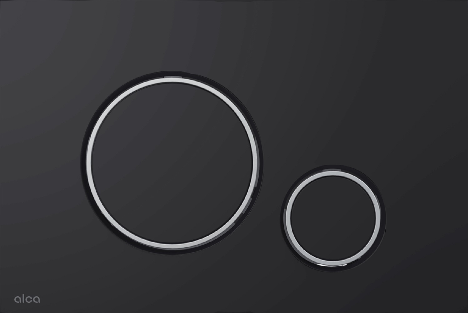 Alca Thin Betätigungsplatte für Toilette schwarz M778