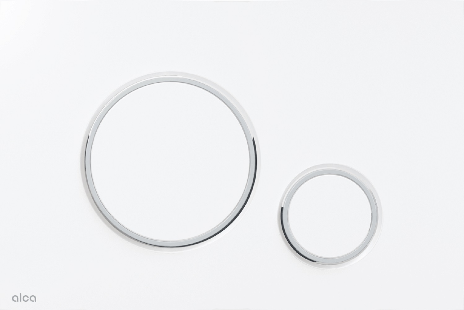 Alca Thin Betätigungsplatte für Toilette weiß M776