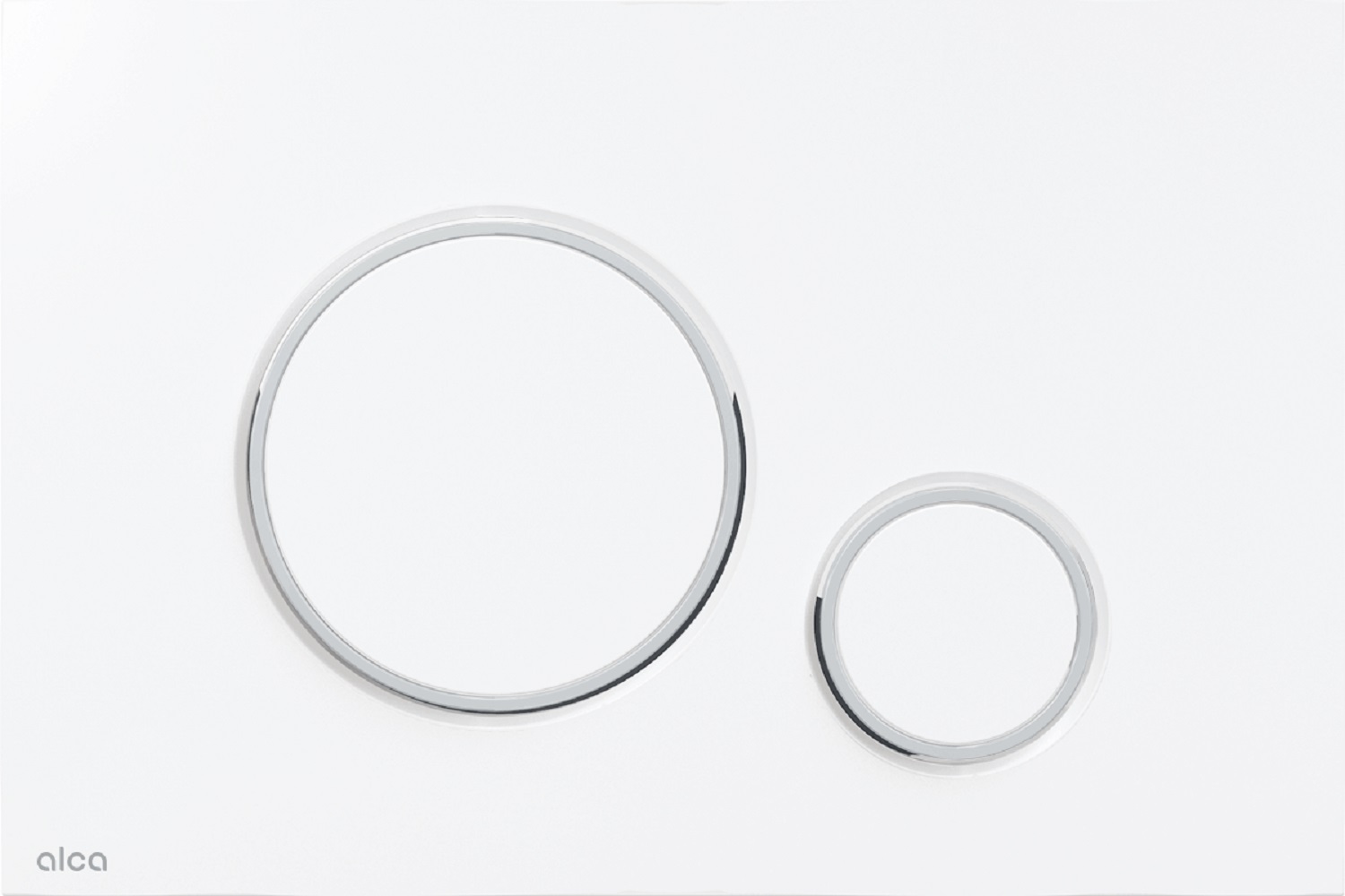 Alca Thin Betätigungsplatte für Toilette weiß M770