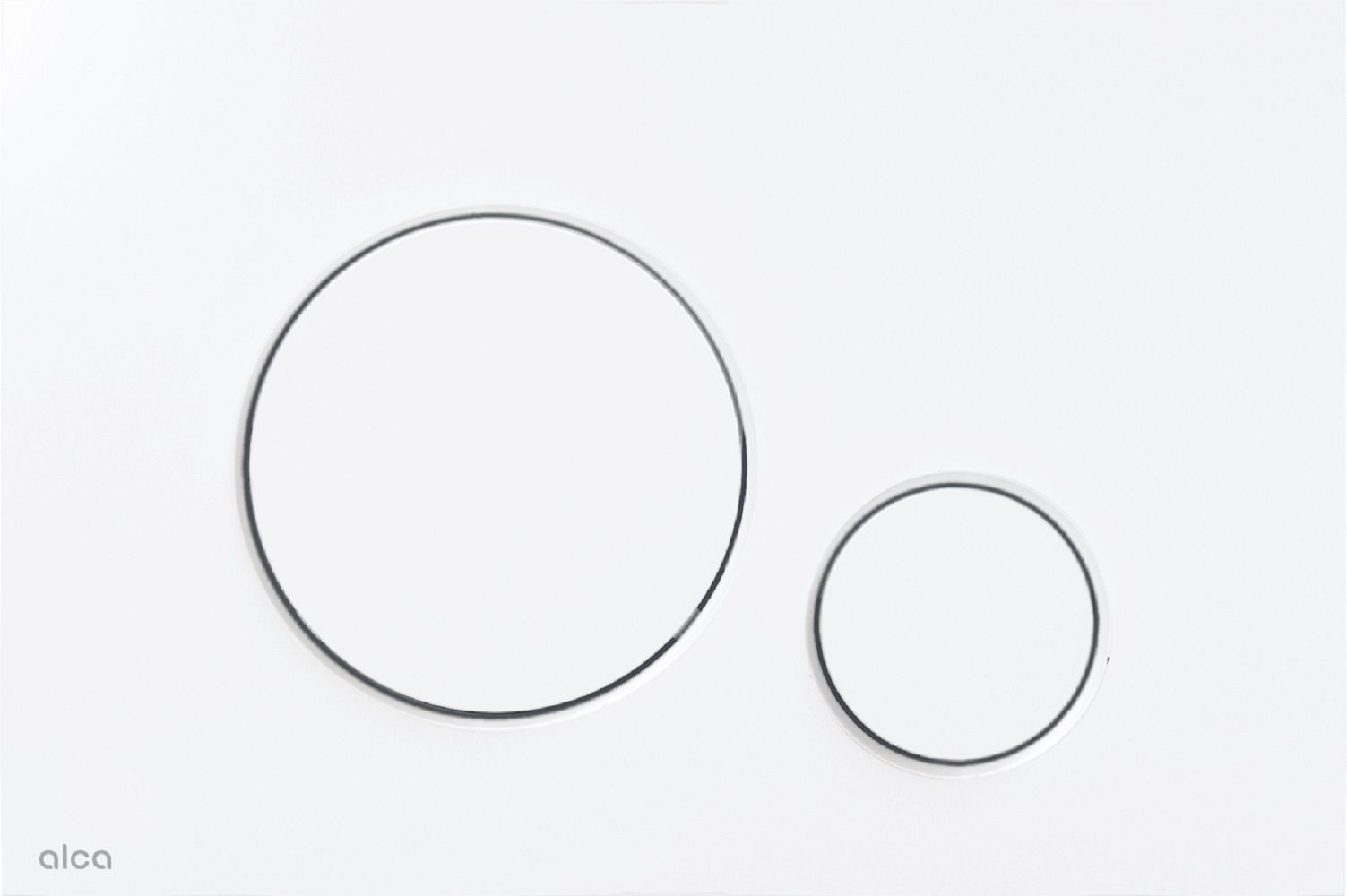 Alca Thin Betätigungsplatte für Toilette weiß M676