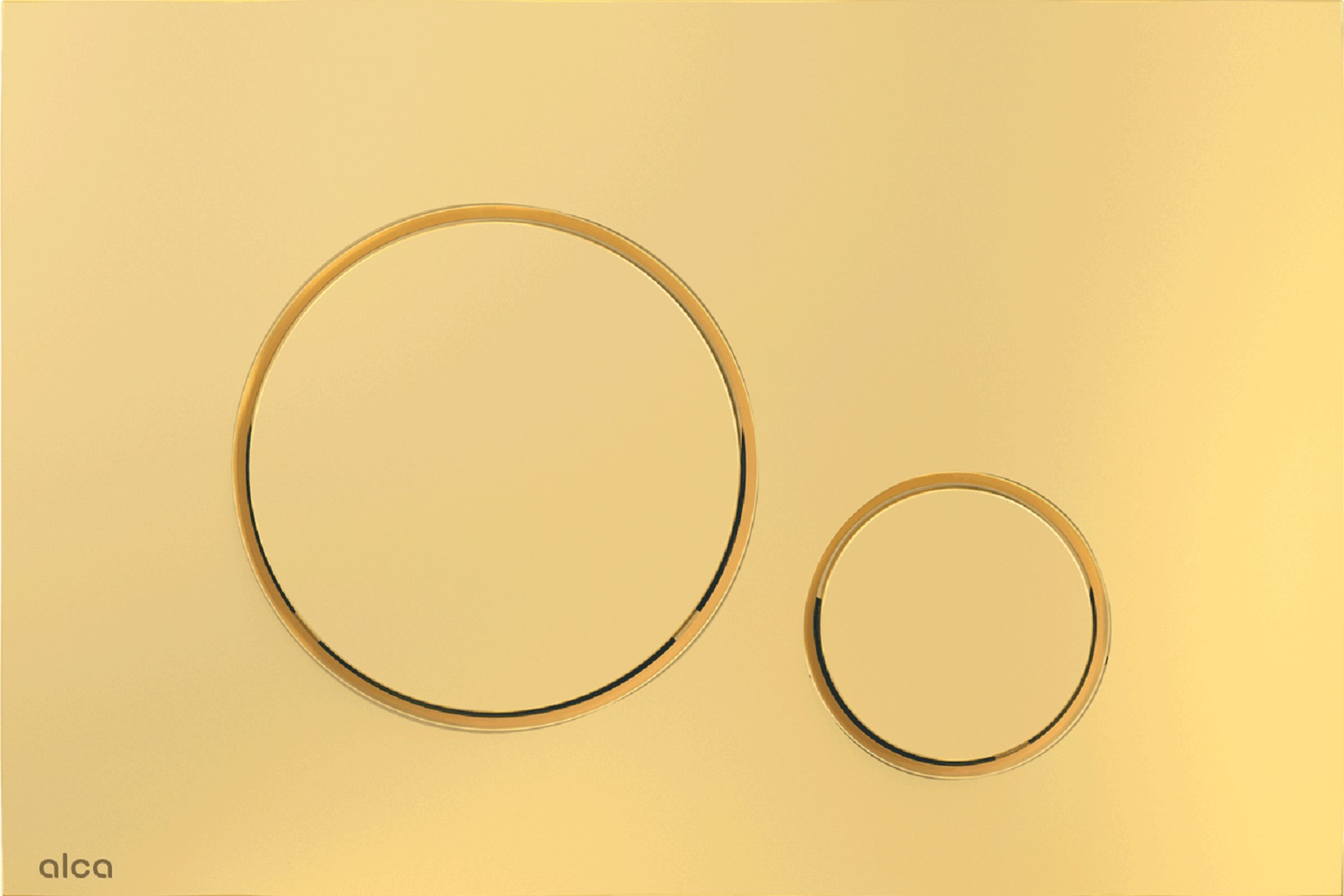 Alca Thin Betätigungsplatte für Toilette gold M675