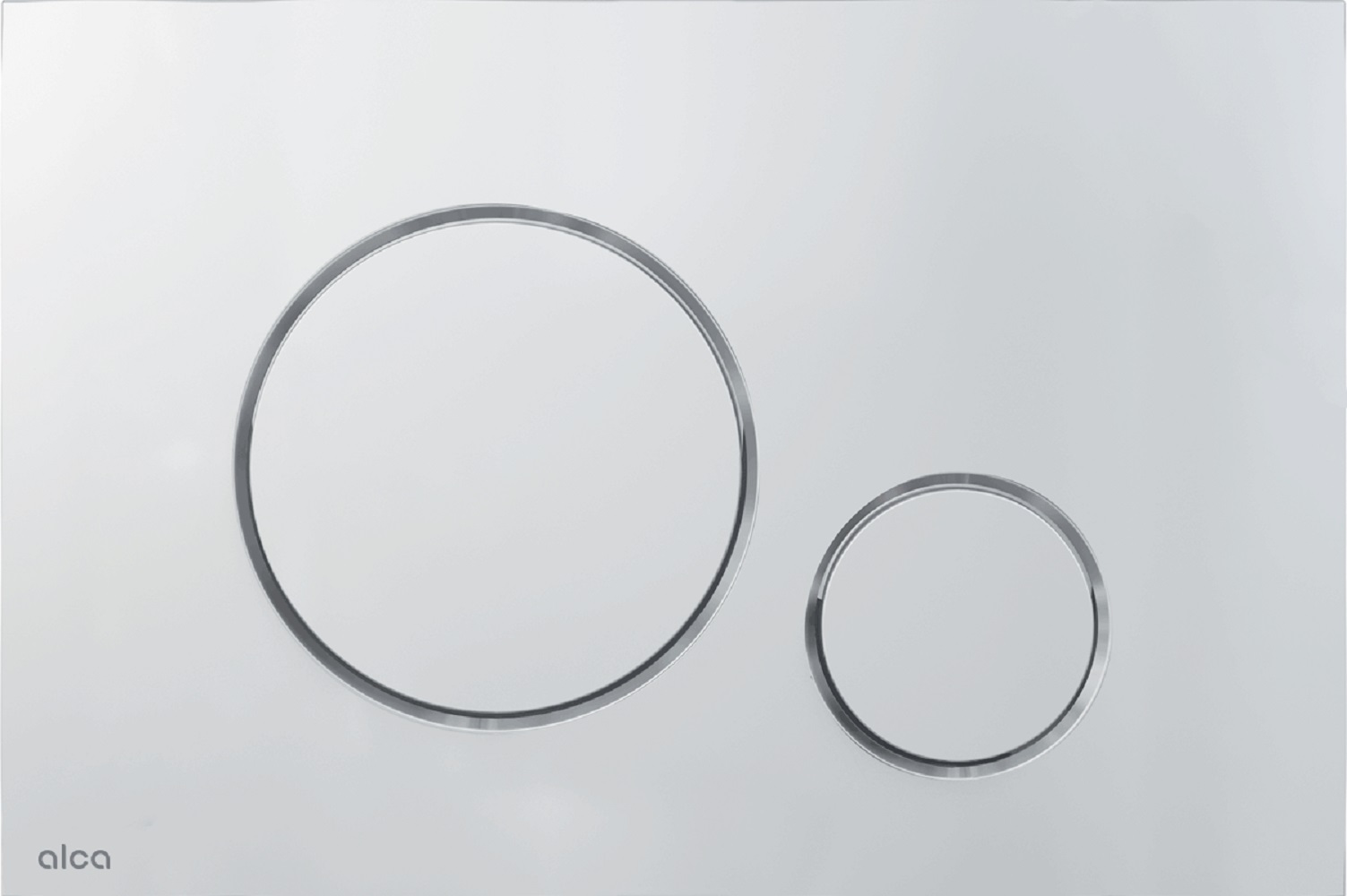 Alca Thin Betätigungsplatte für Toilette mattchrom M672