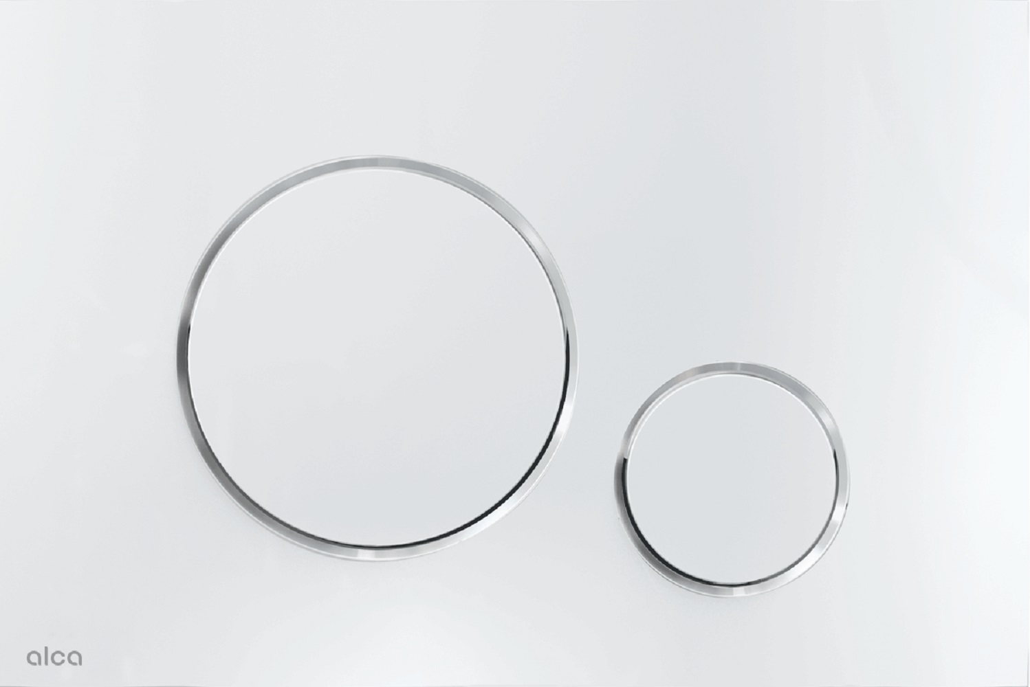 Alca Thin Betätigungsplatte für Toilette glänzender Chrom M671