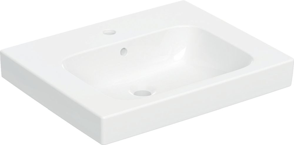 Geberit Modo Waschbecken 60x48 cm rechteckig Möbel weiß 502.832.00.1