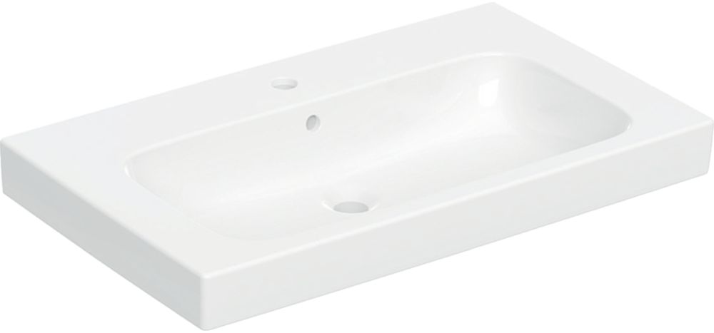 Geberit Modo Waschbecken 80x48.5 cm rechteckig Möbel weiß 502.859.00.1
