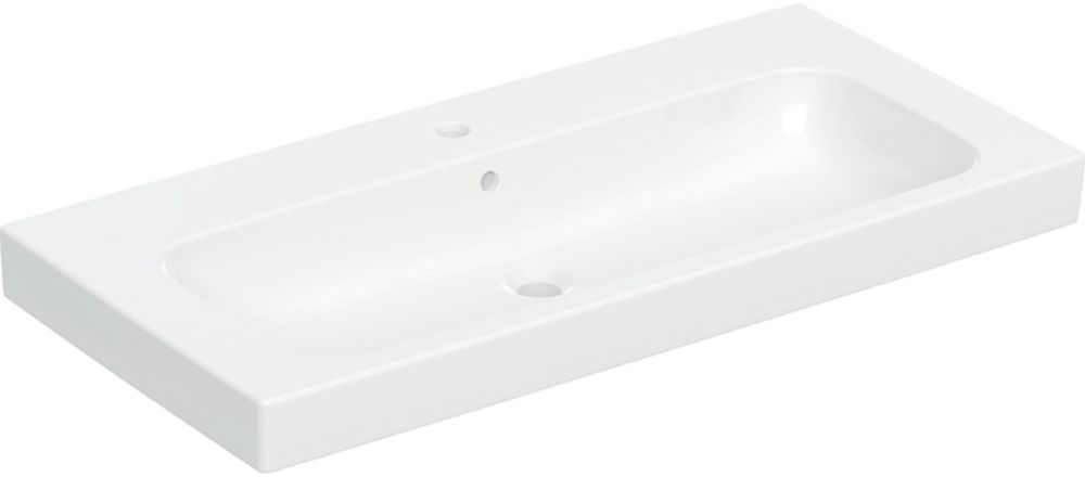 Geberit Modo Waschbecken 100x48.5 cm rechteckig Möbel weiß 502.876.00.1