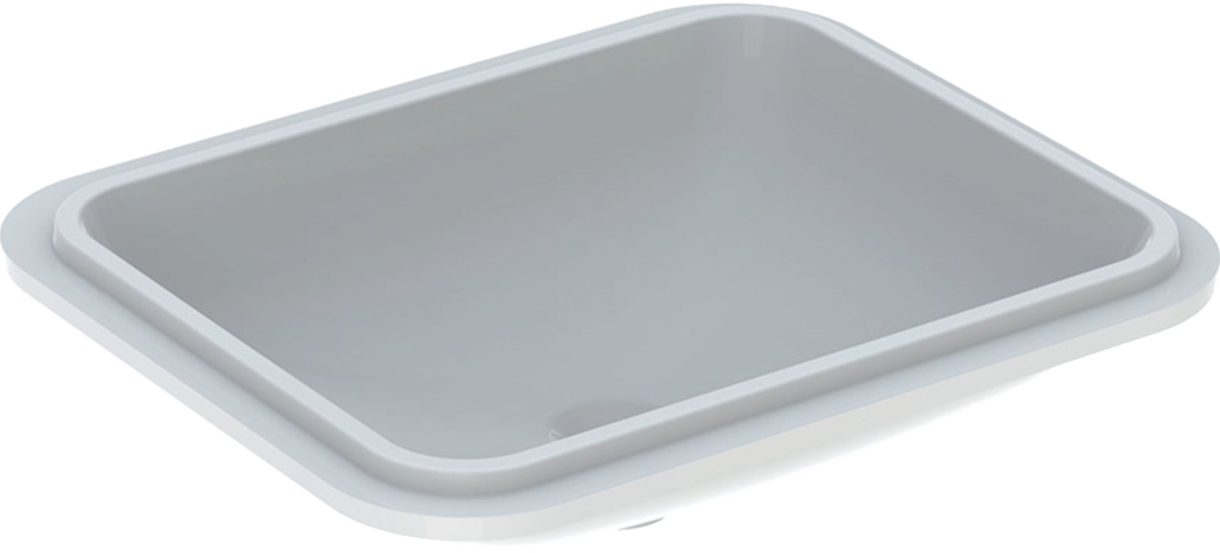 Geberit Variform Waschbecken 50x40 cm rechteckig Unterbauwaschbecken weiß 500.766.01.2