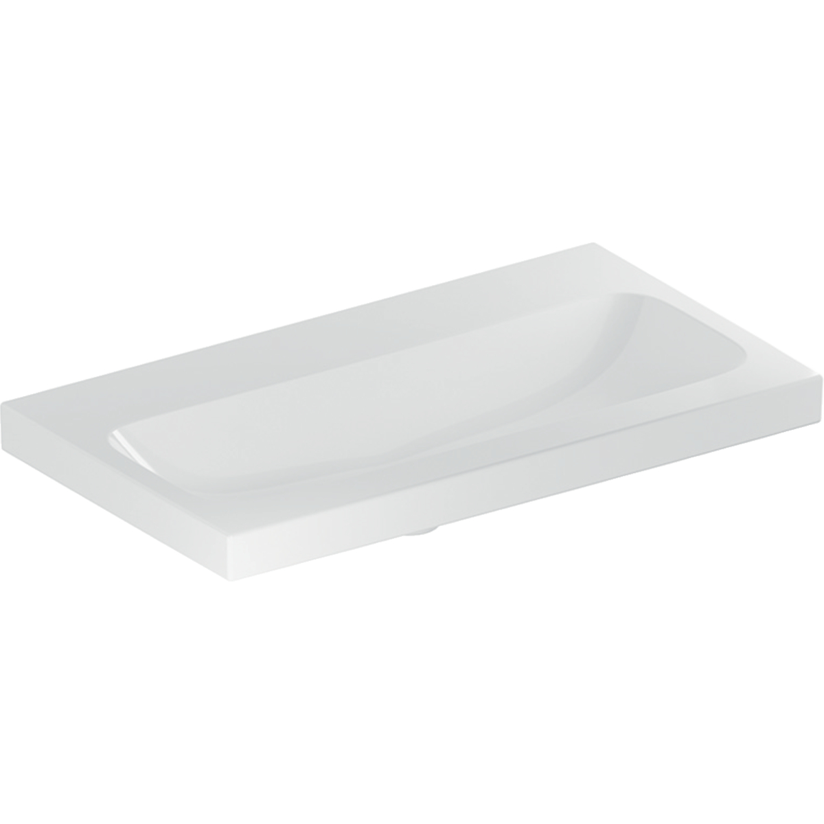 Geberit iCon Waschbecken 75x42 cm rechteckig Möbel-Aufsatzwaschbecken weiß 501.842.00.8